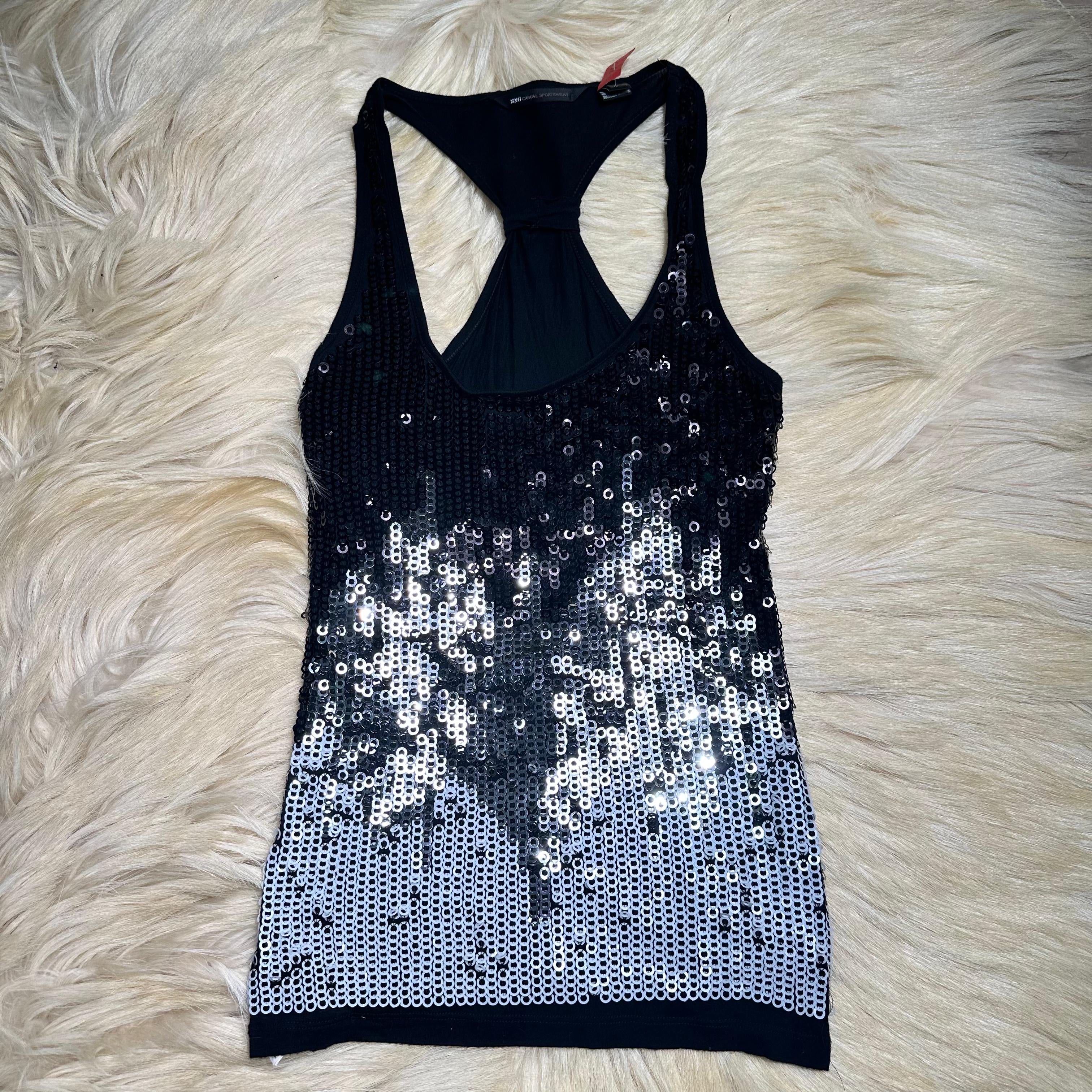 Black Sparkly Tank Top