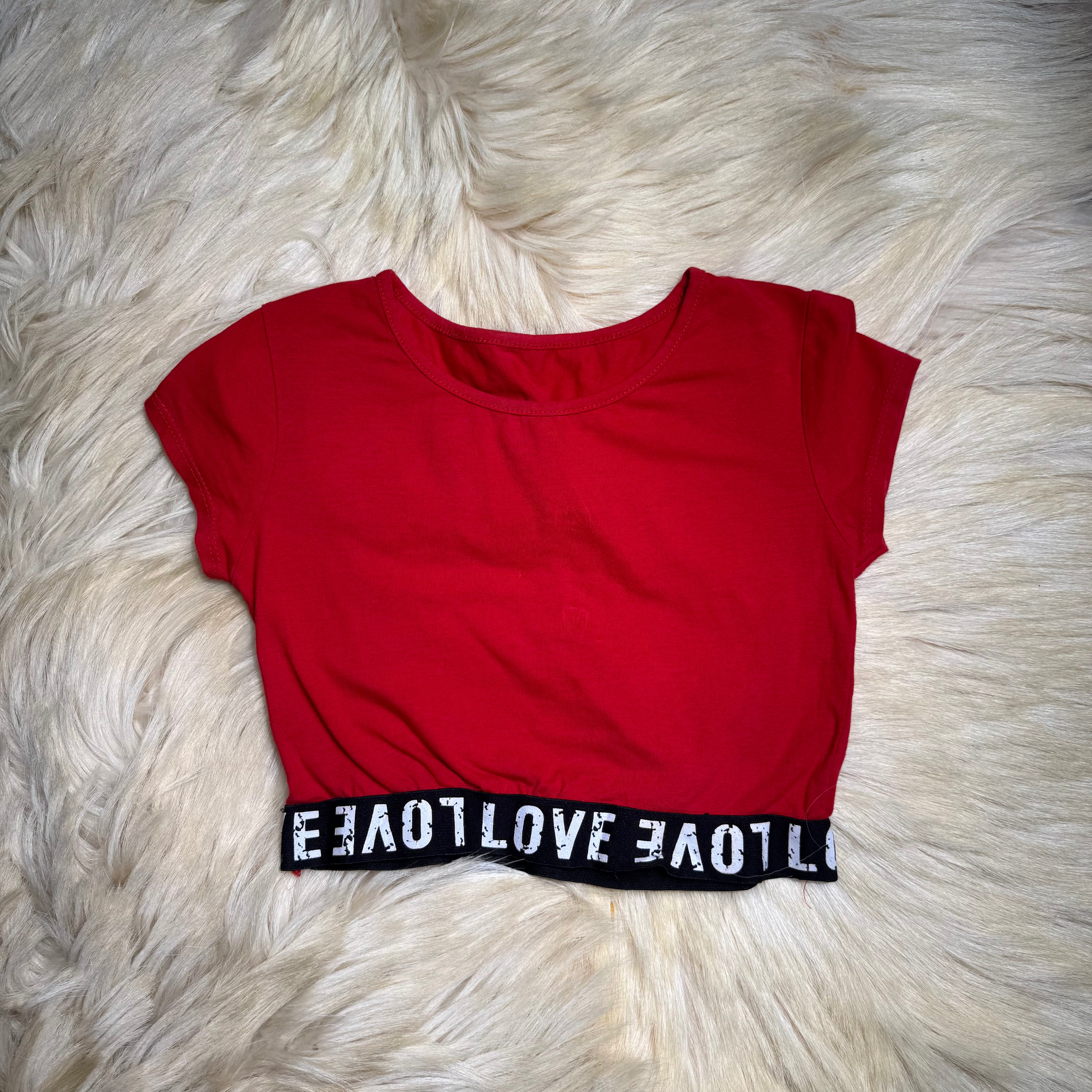 Red Crop Top