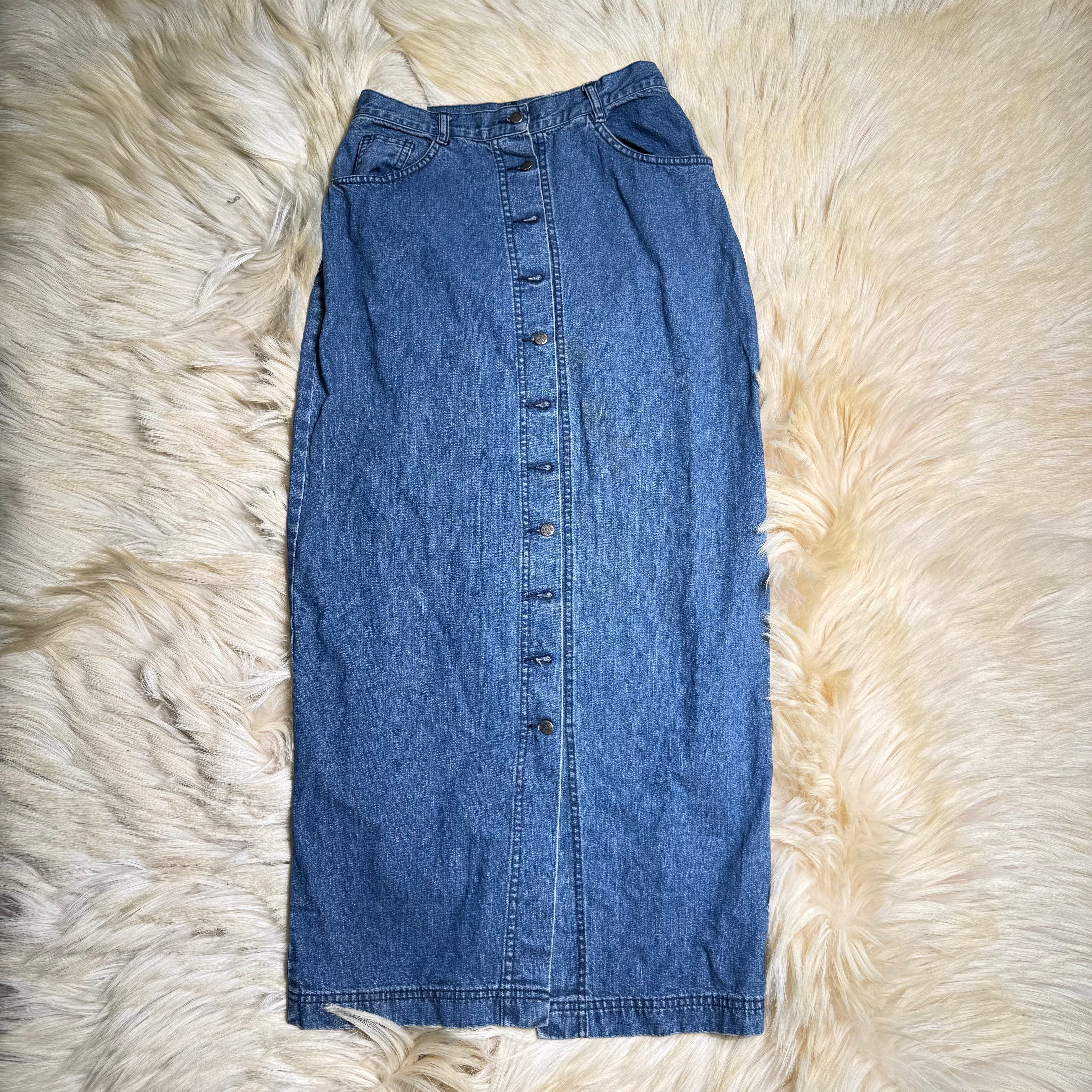 Denim Maxi Skirt