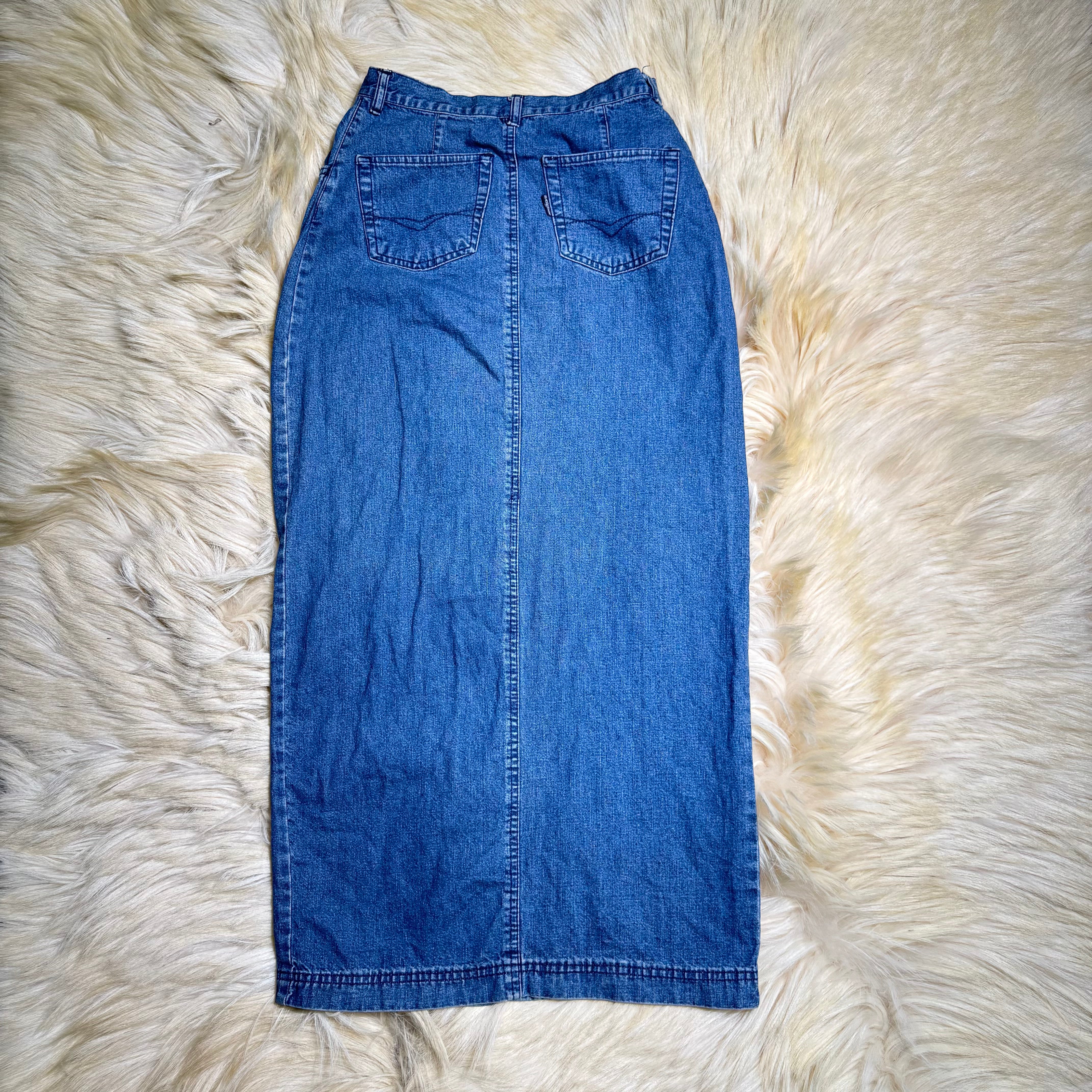 Denim Maxi Skirt