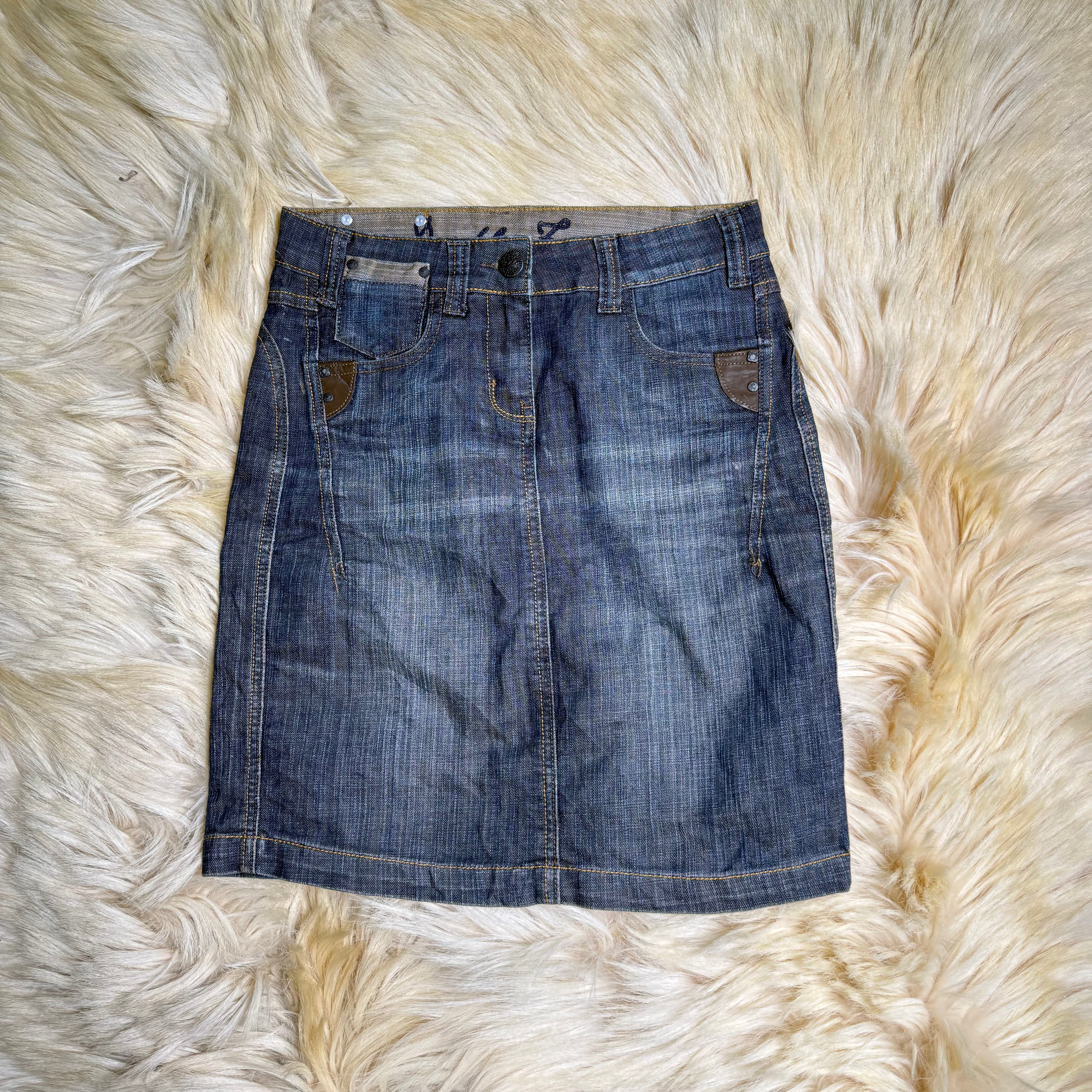 Denim Midi Skirt