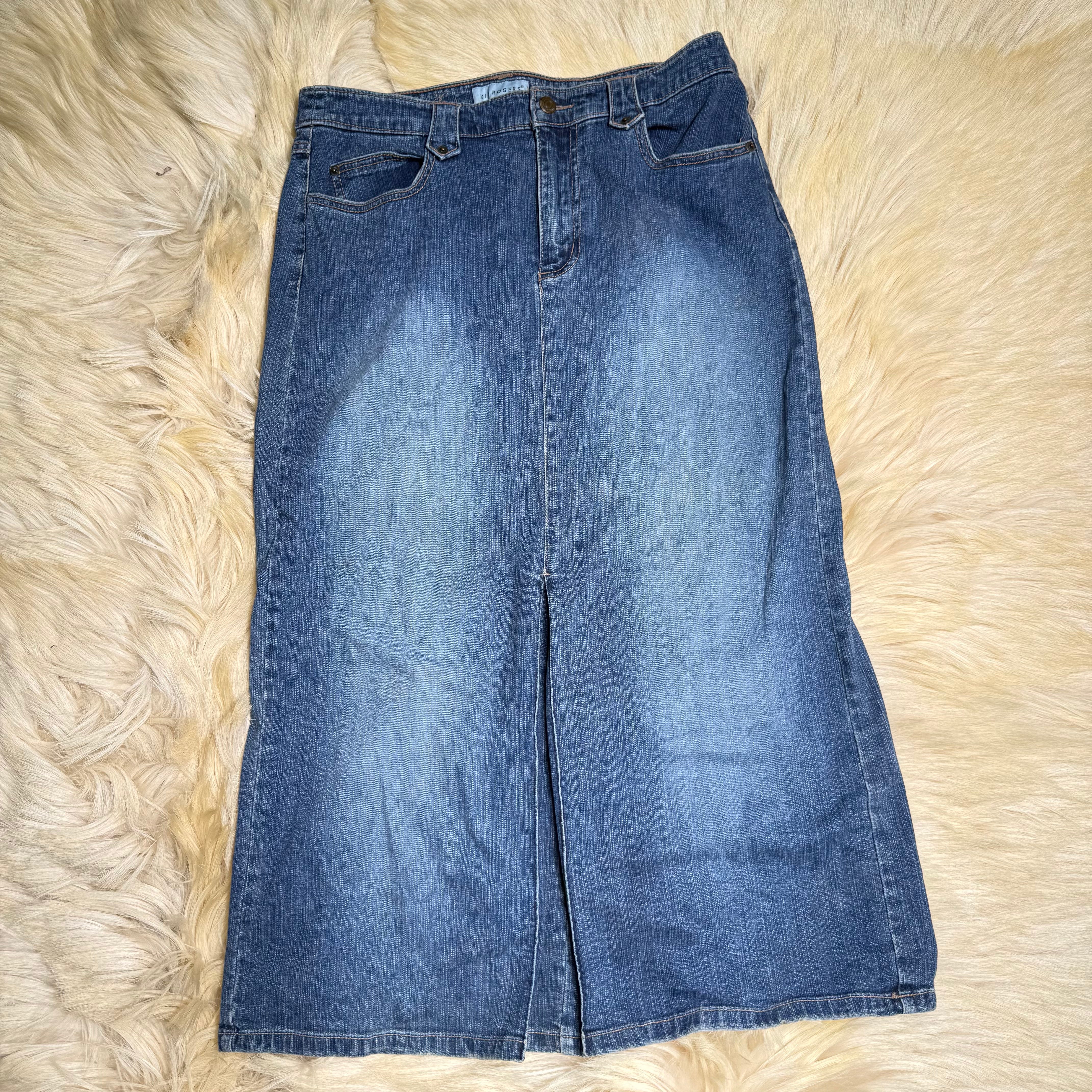 Denim Maxi Skirt