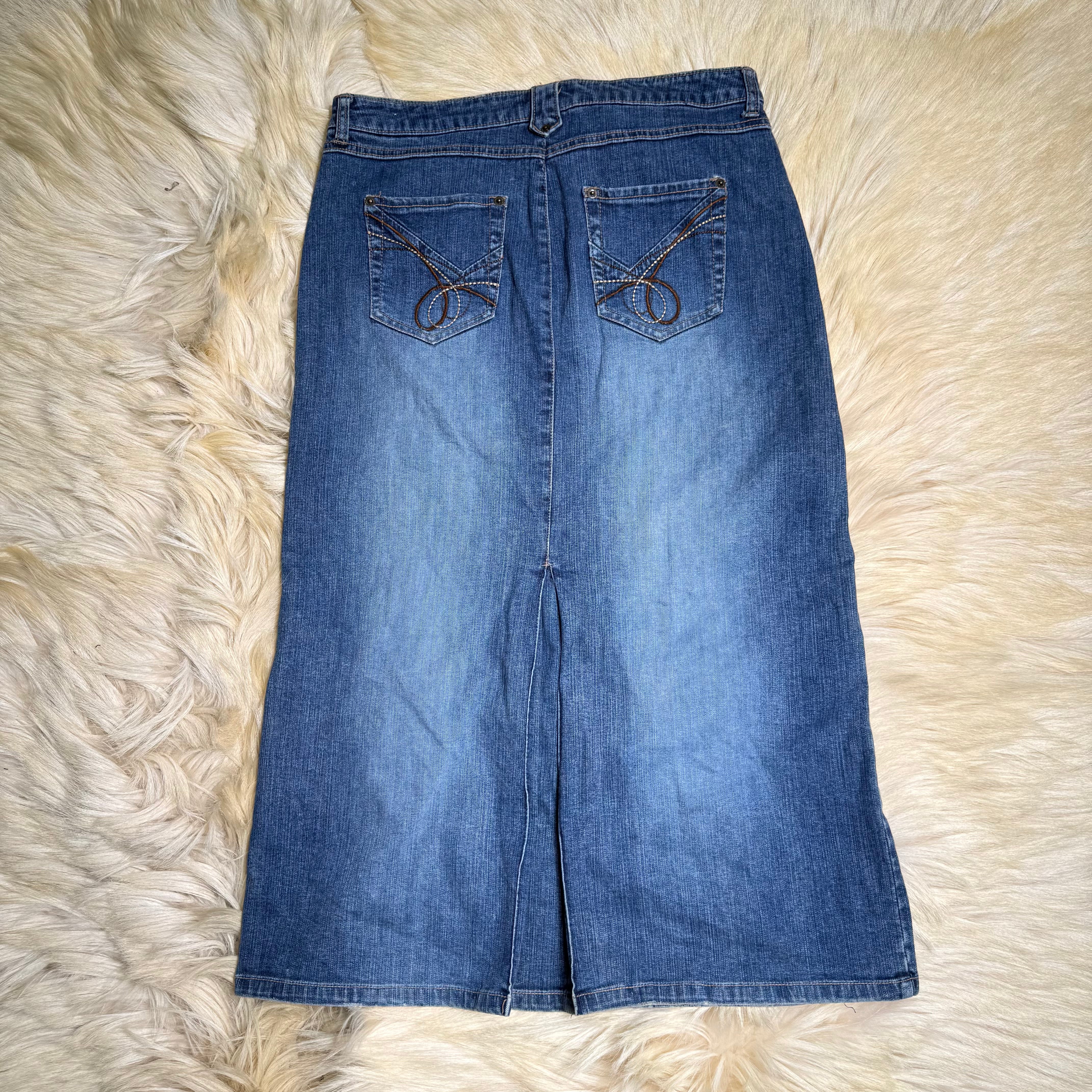 Denim Maxi Skirt