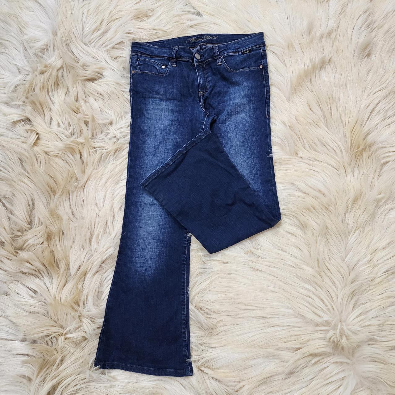 Navy Blue Faded Jeans