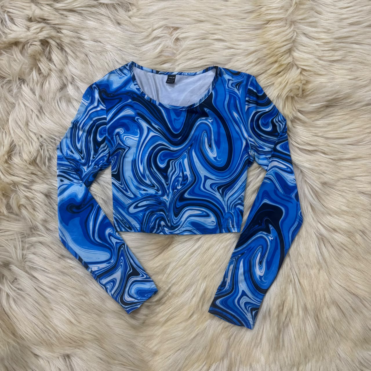 The Blue Abstract Top