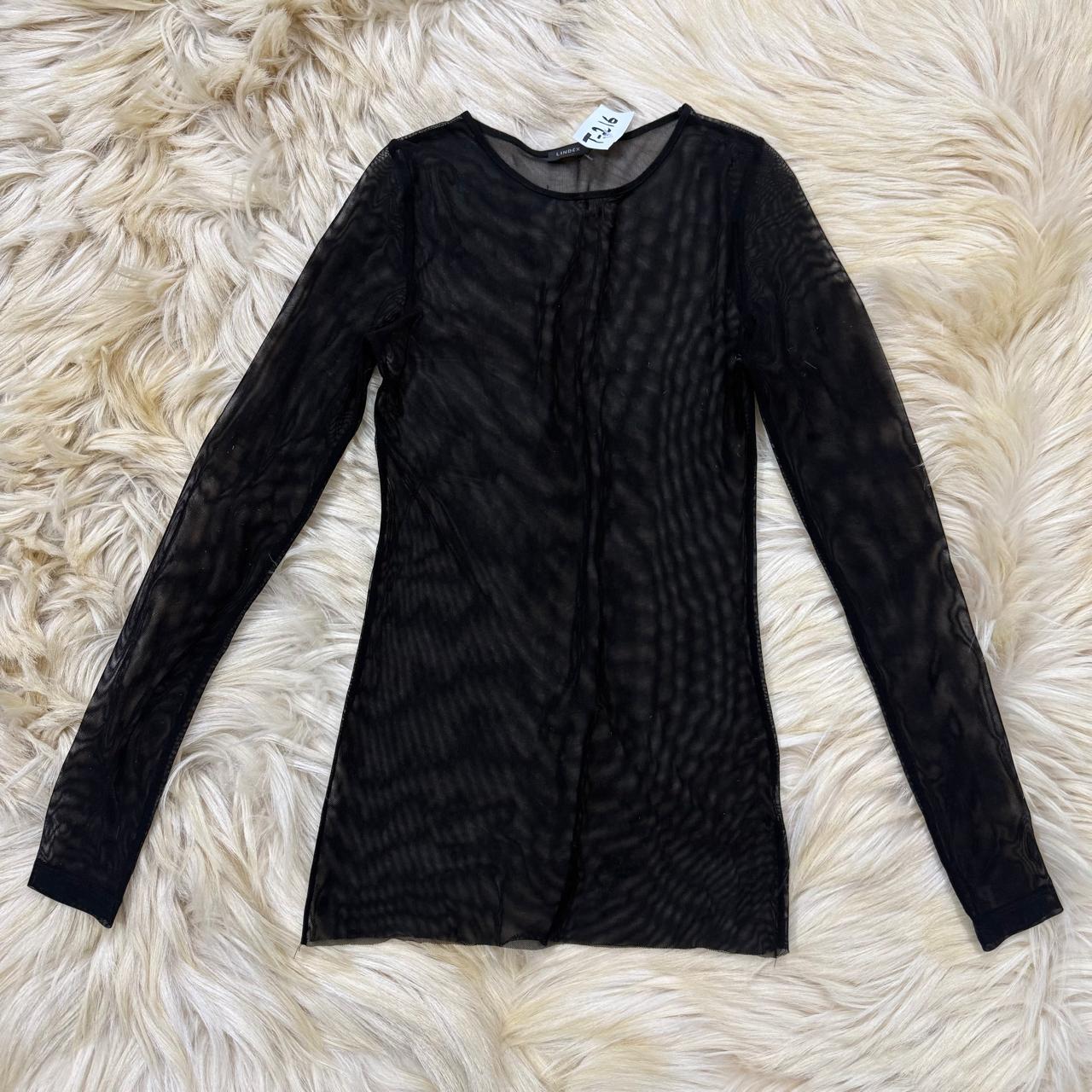 Black Mesh Top