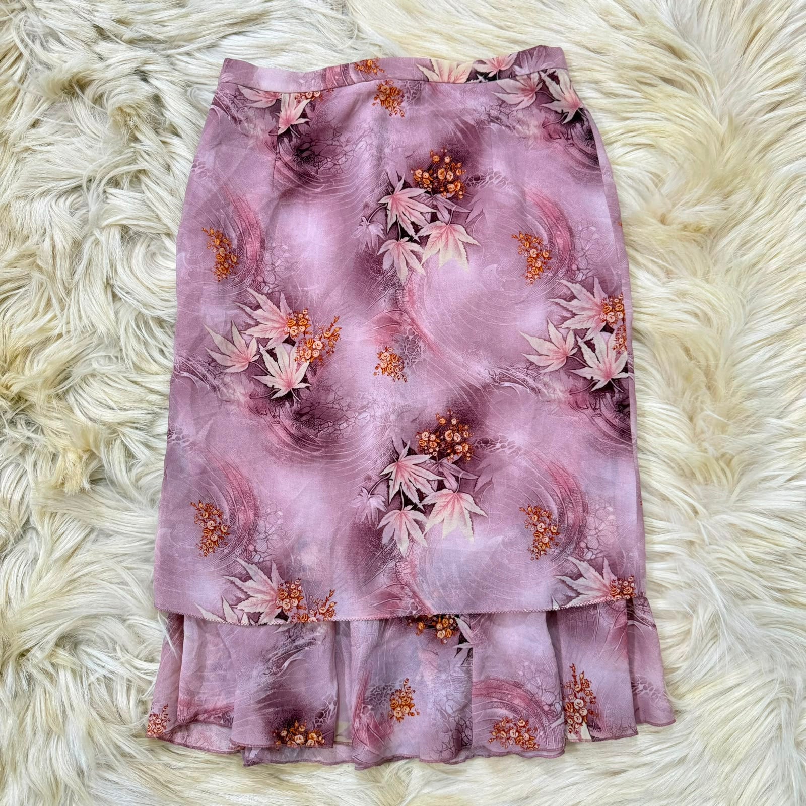 Pink Maple Leaf Skirt