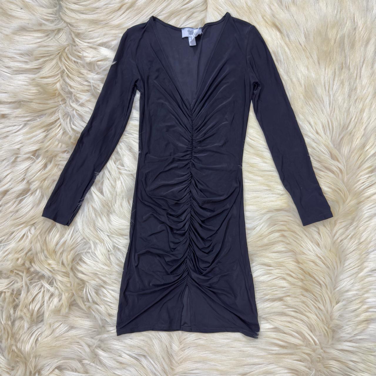 Black Ruched Dress