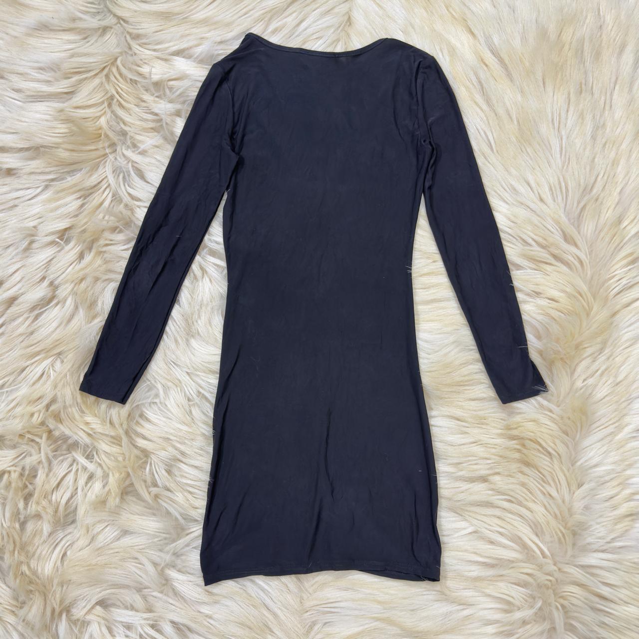 Black Ruched Dress