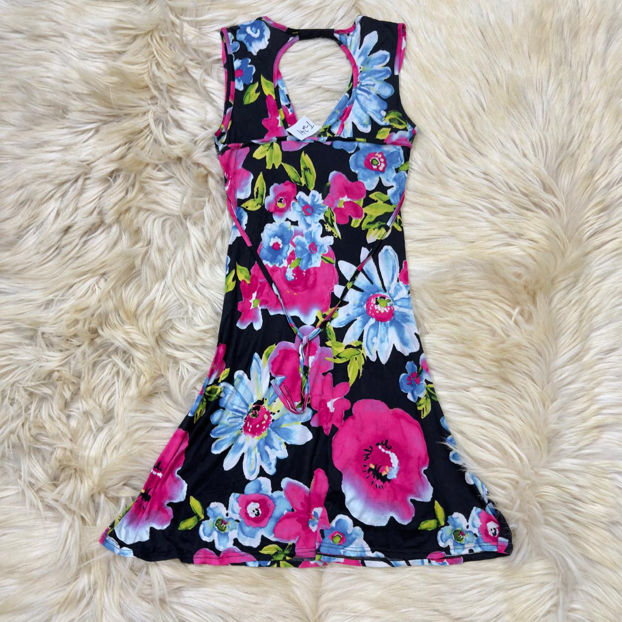 Vibrant Floral Print Dress