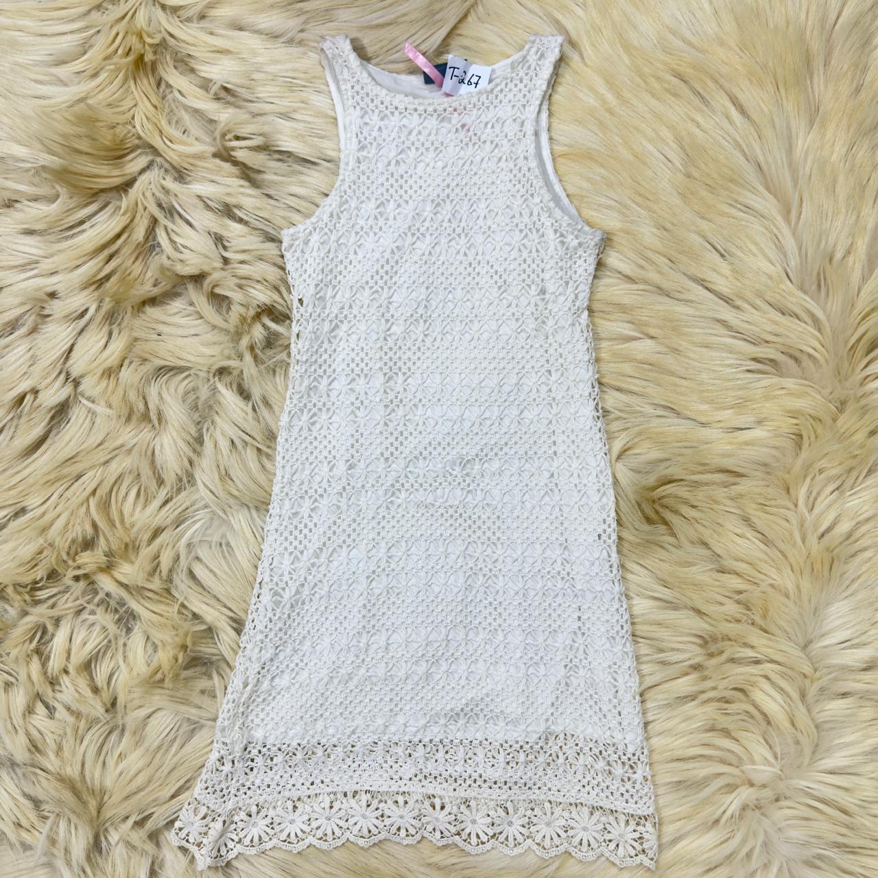 White Crochet Dress