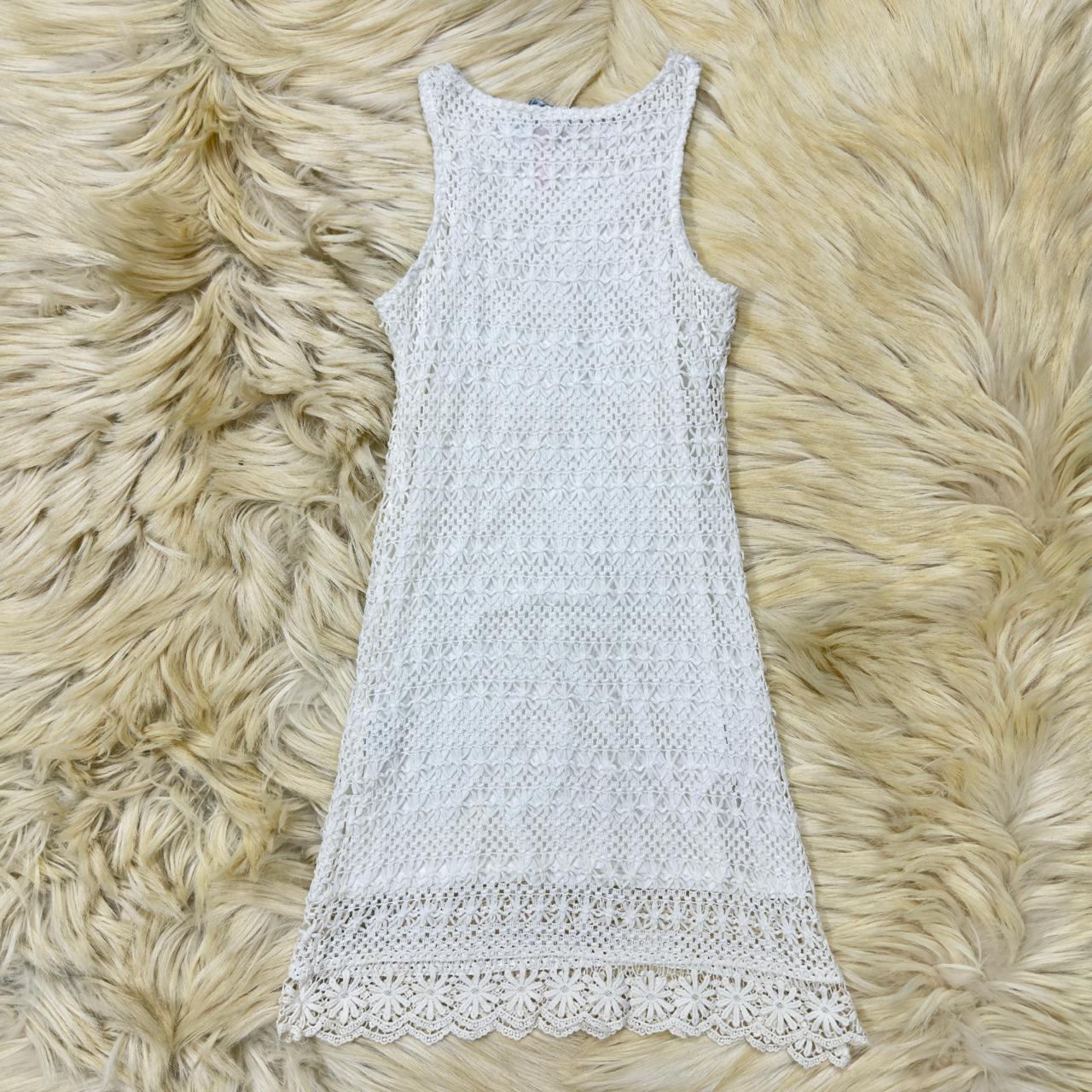 White Crochet Dress