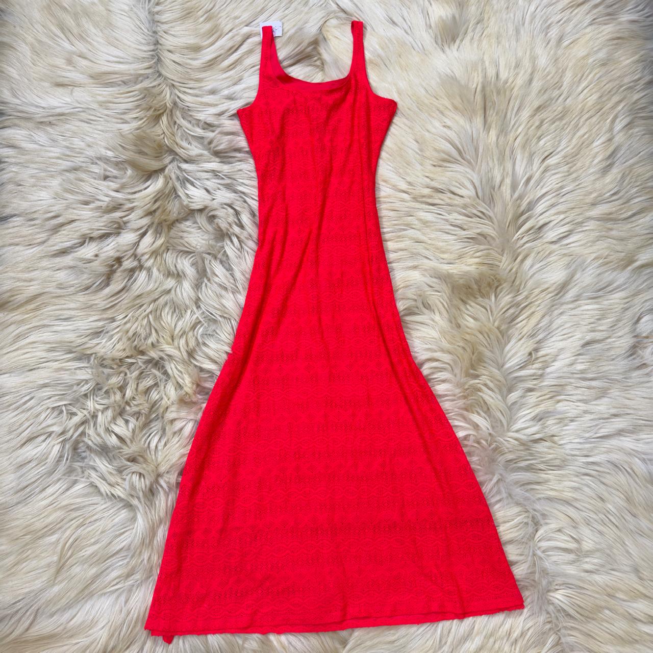 Vibrant Pink Lace Maxi Dress