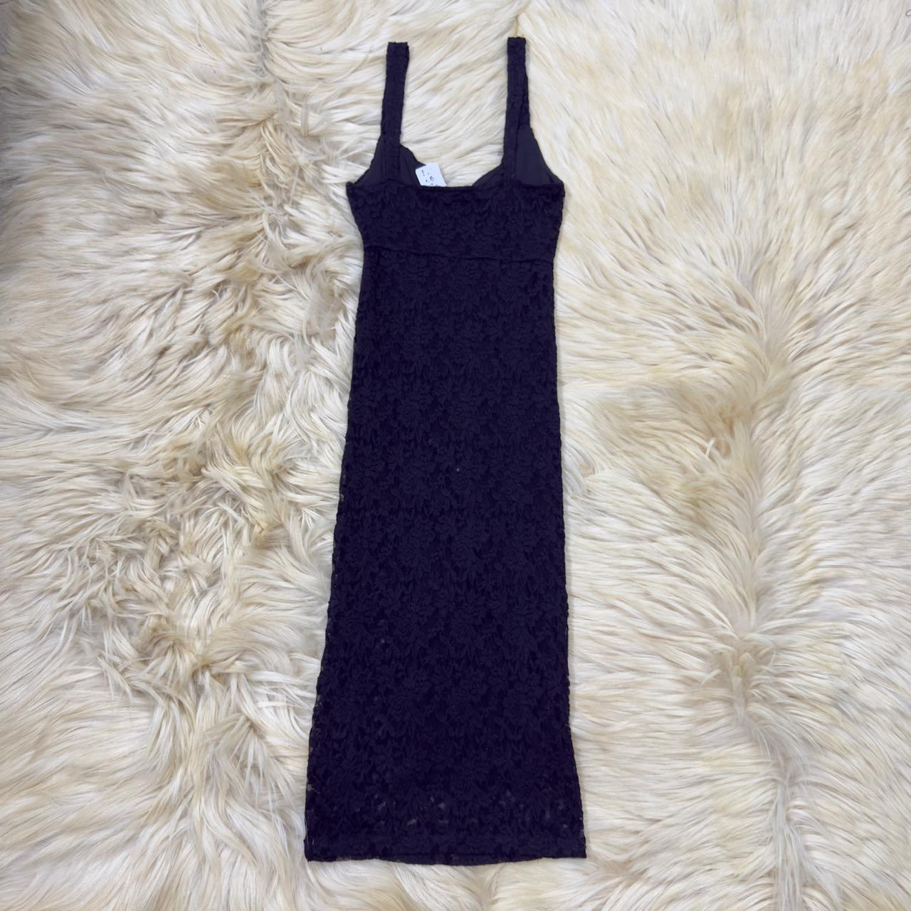 Black Floral Lace Dress