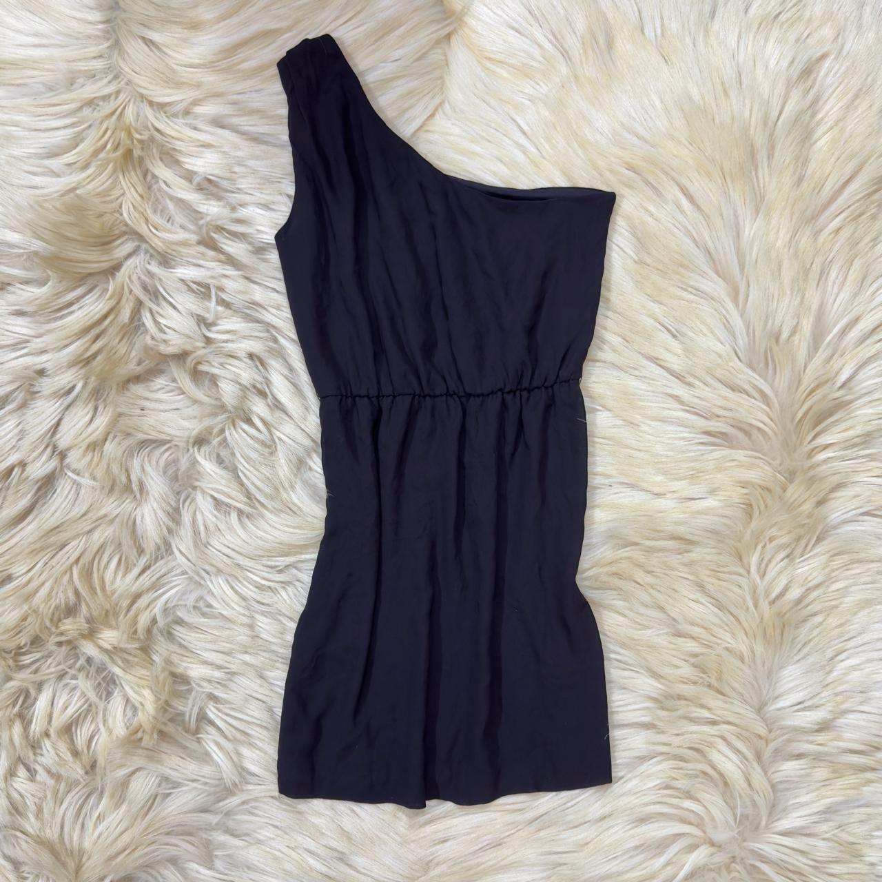 Black One Shoulder Short Dress