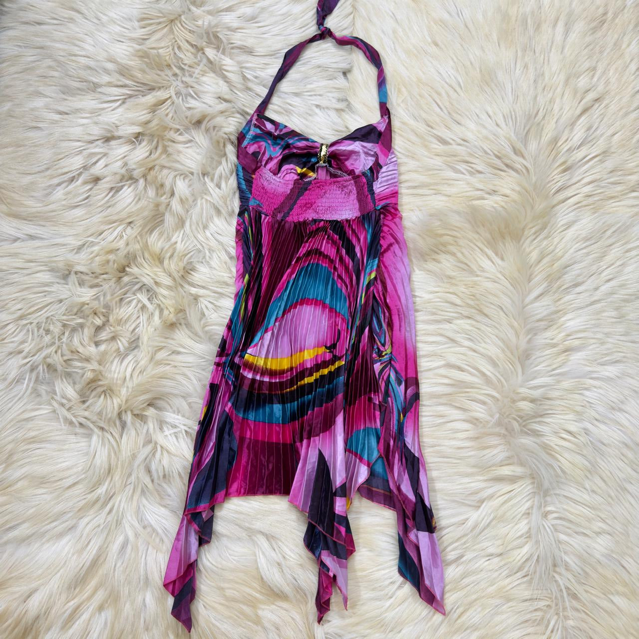 Pink Halter Neck Dress