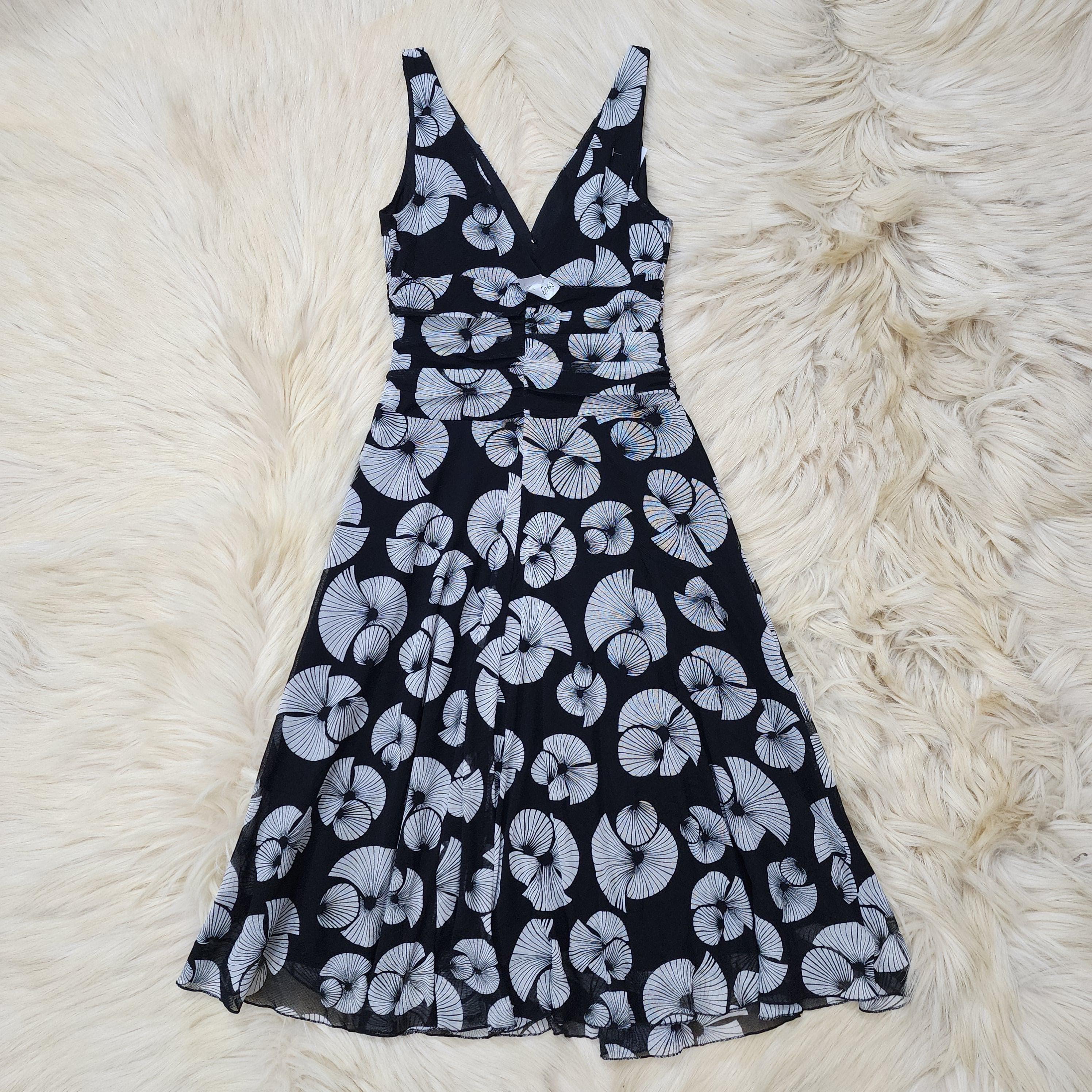 Black And White Floral Dress
