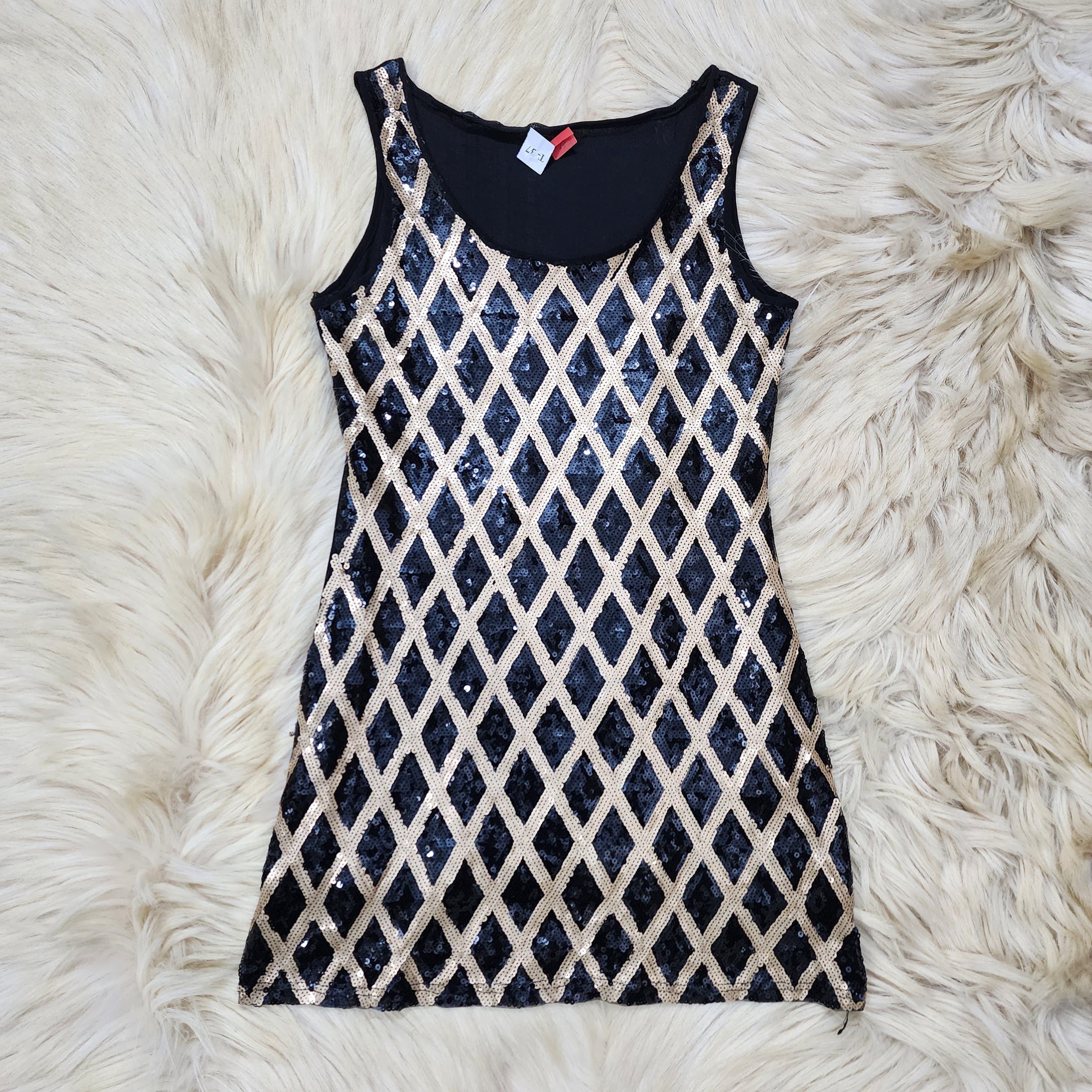 Midnight Diamond Sequin Dress