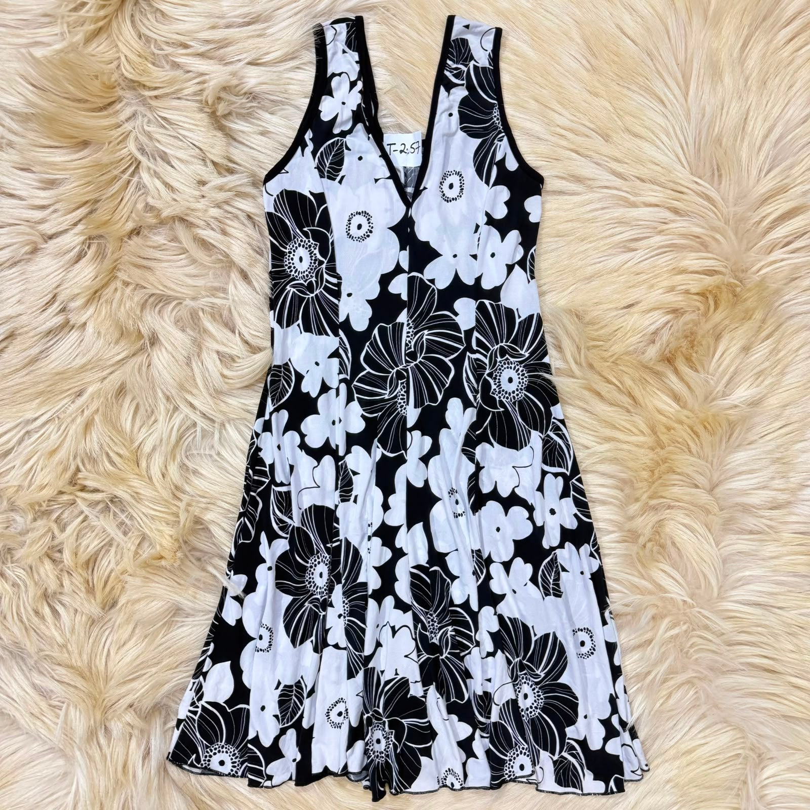 Black & White Floral Dress