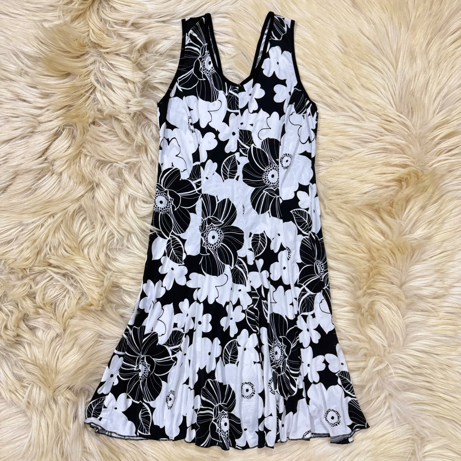 Black & White Floral Dress