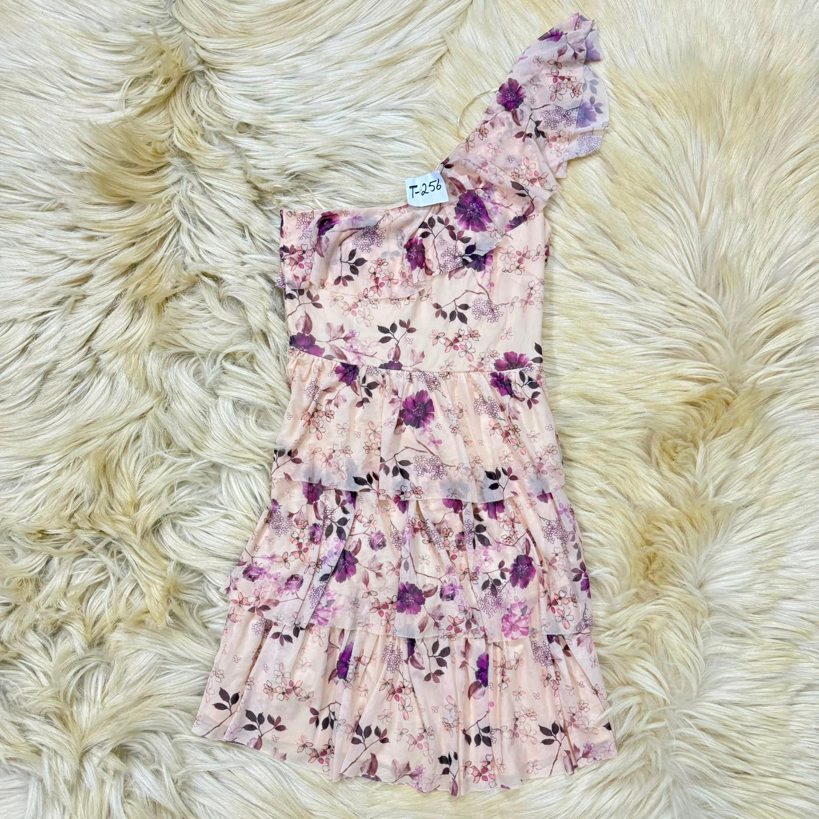 Floral One-Shoulder Mini Dress