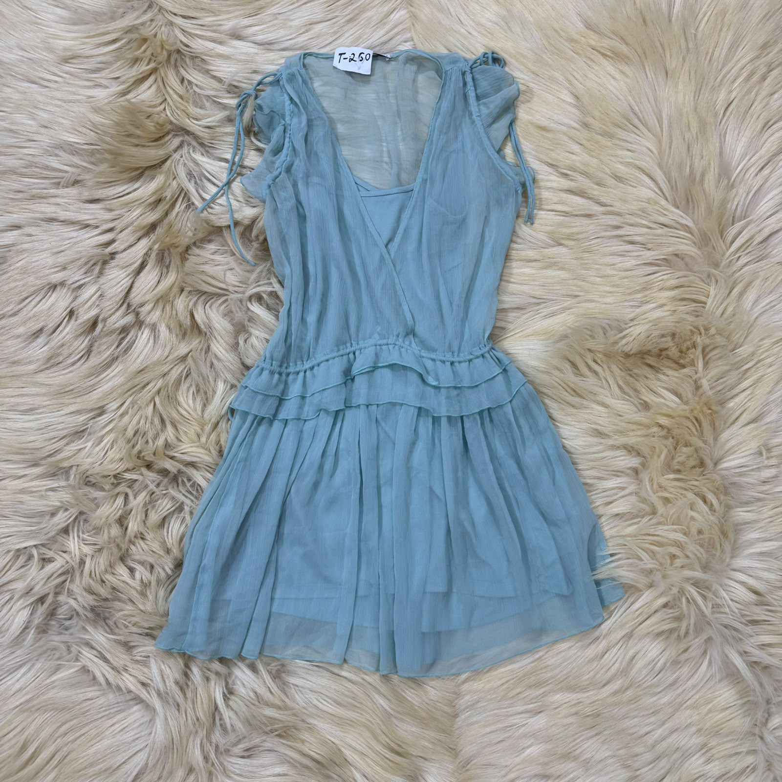 Ocean Breeze Tiered Ruffle Dress