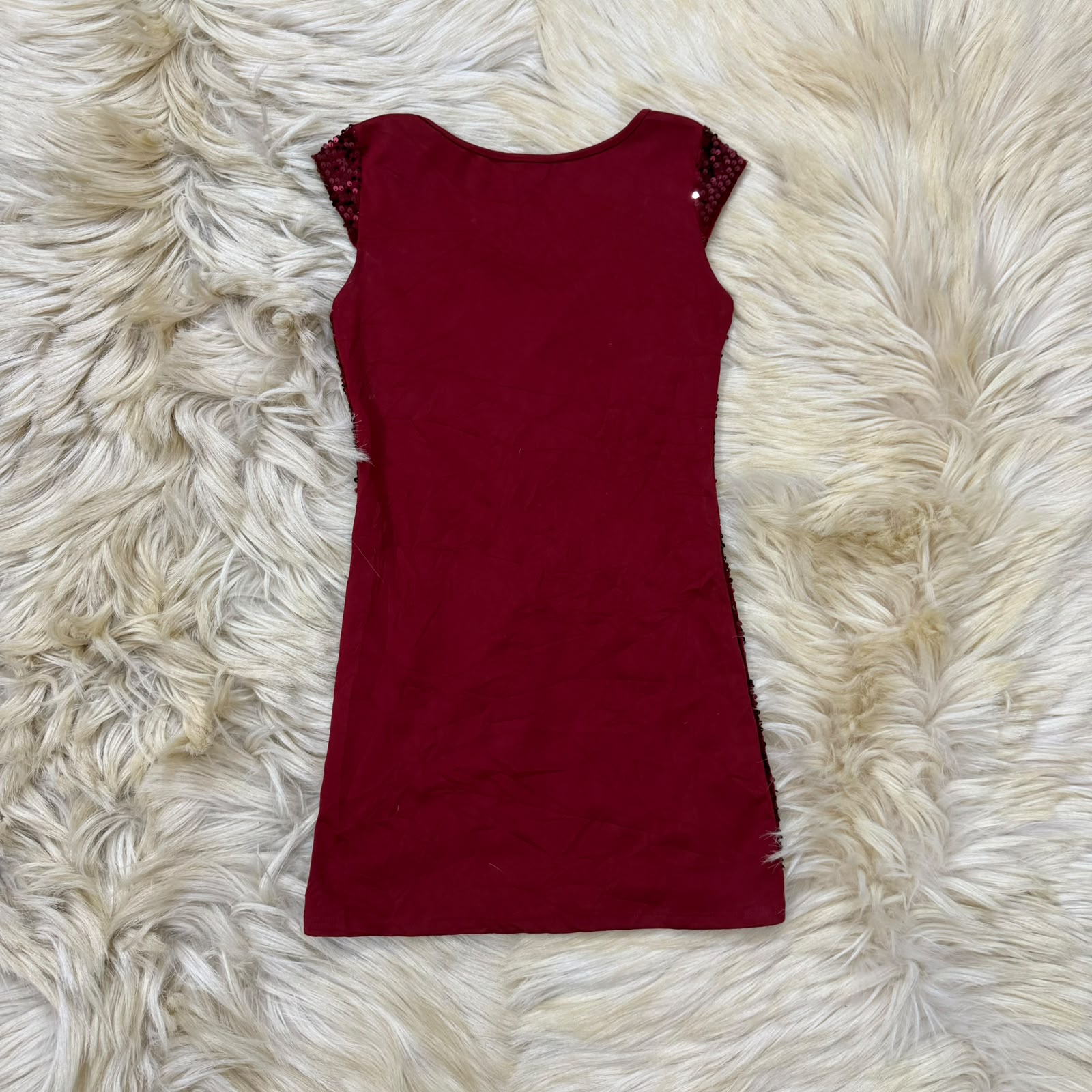 Red Sequin Mini Dress