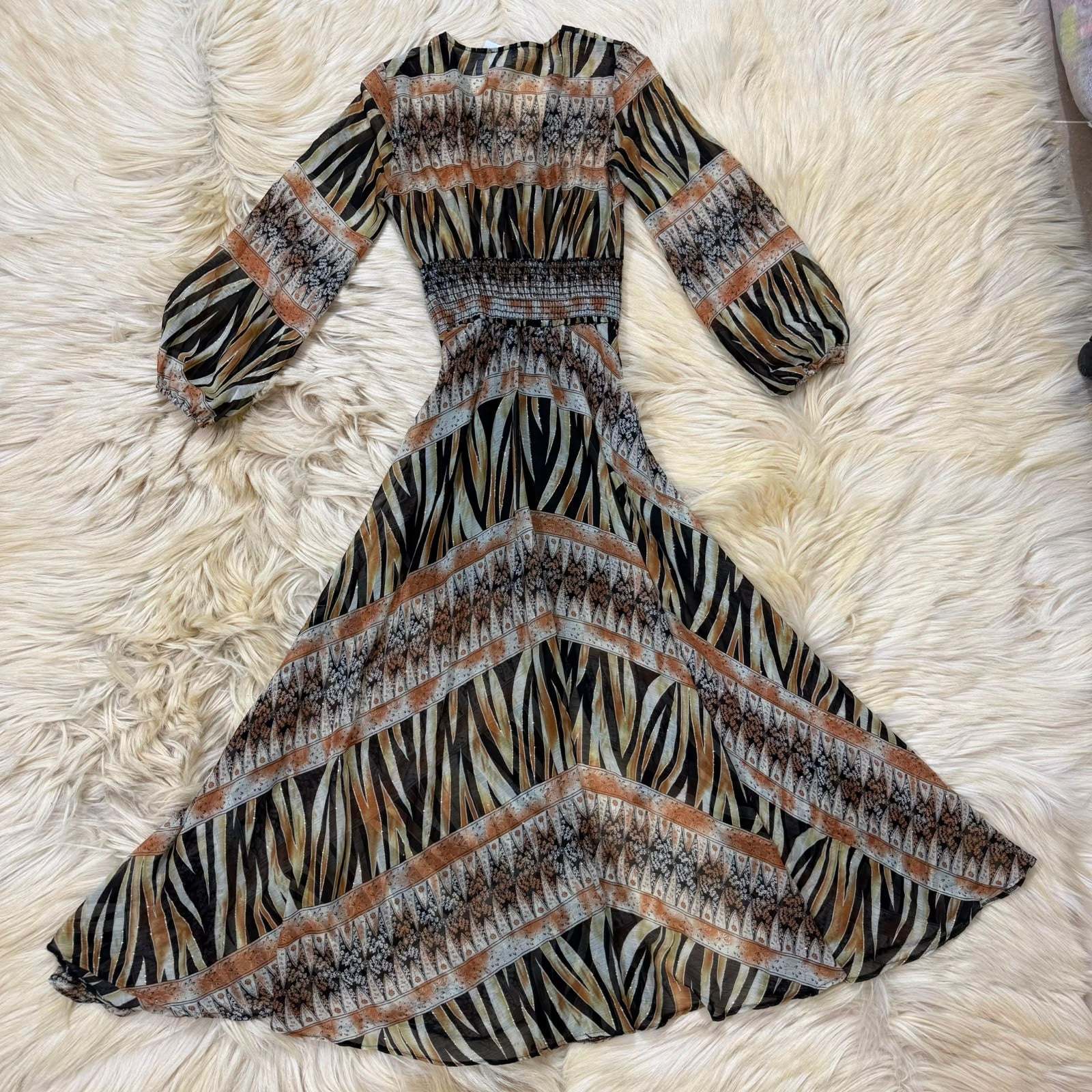 Wild V-Neck Maxi Dress