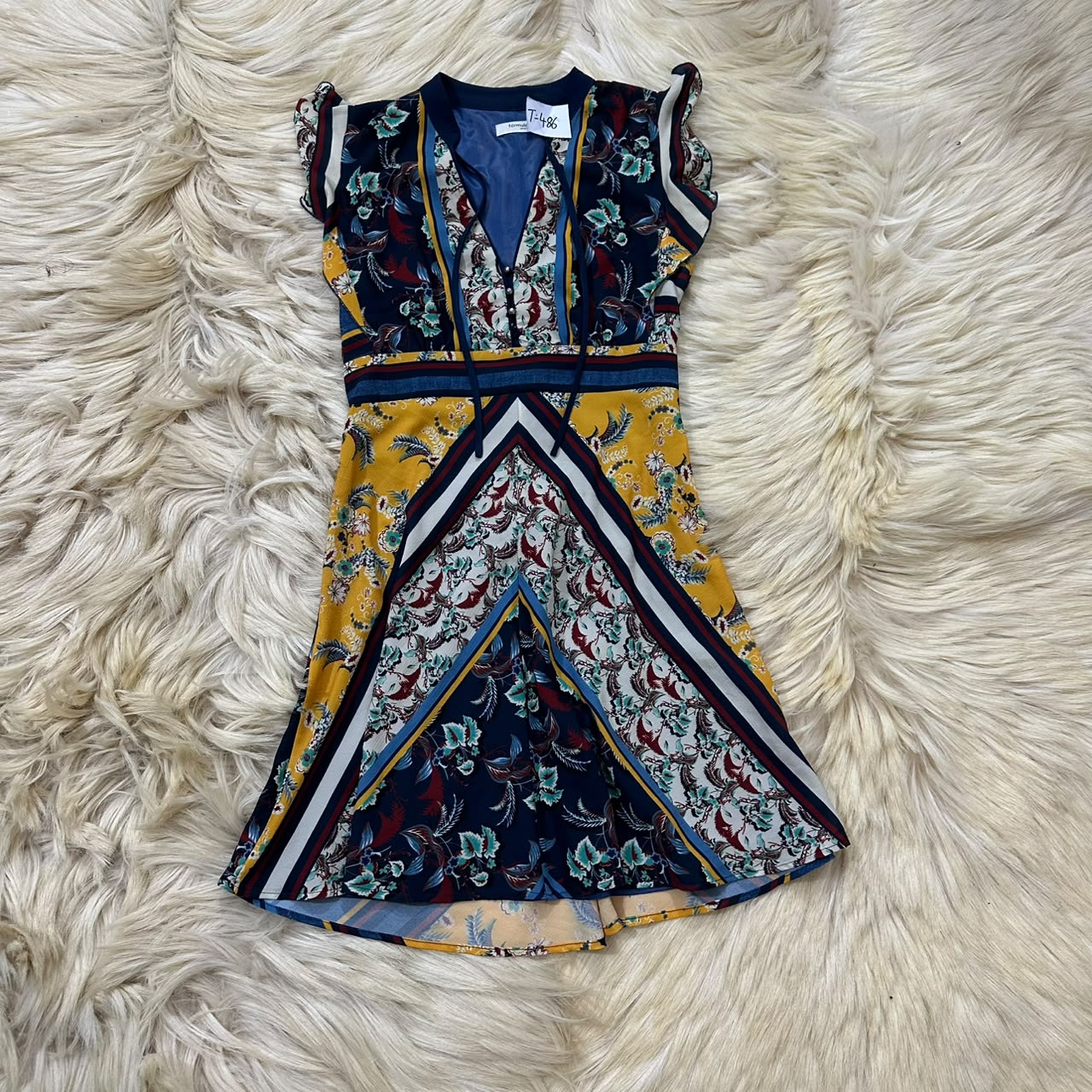 Retro Print Dress