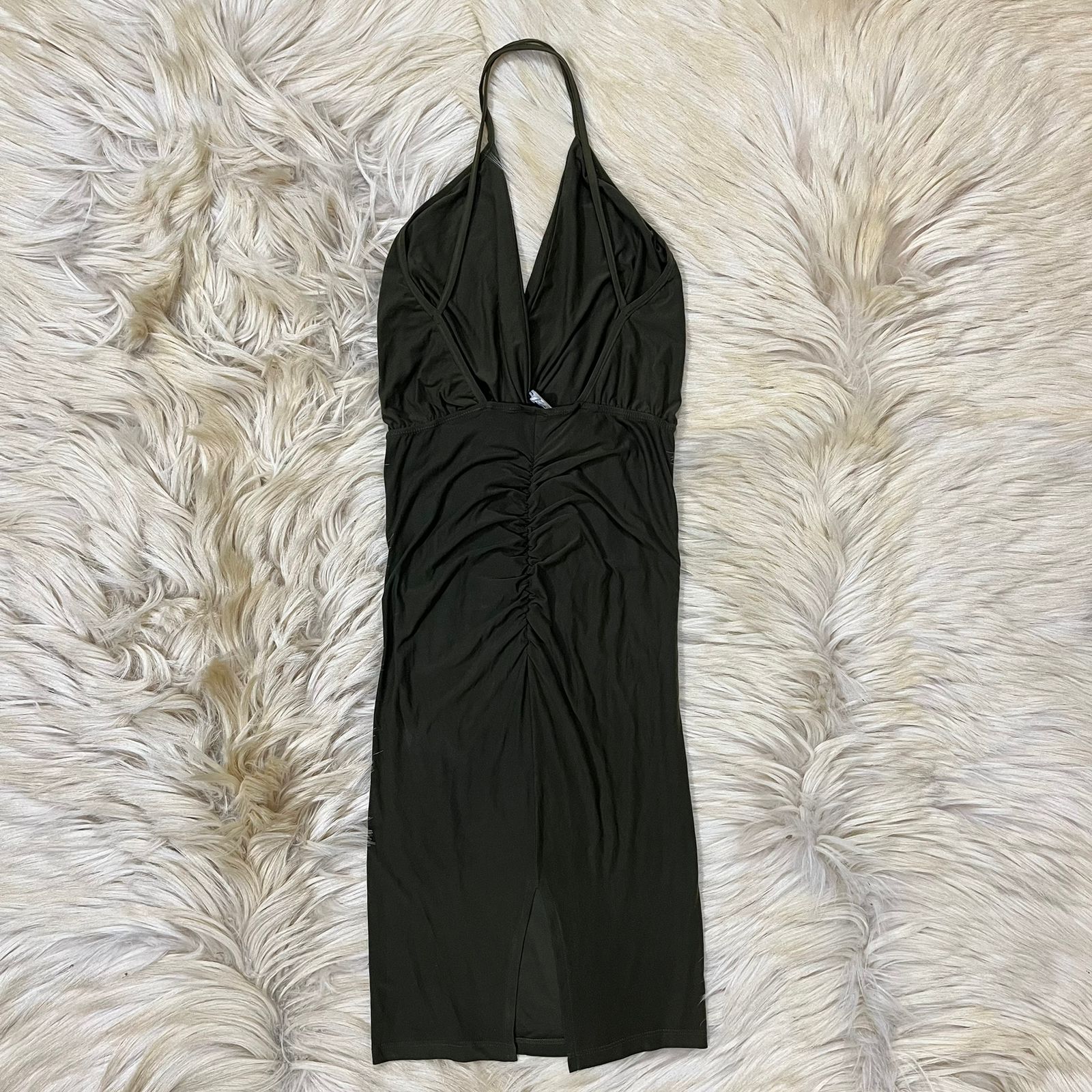 Olive Halter Dress