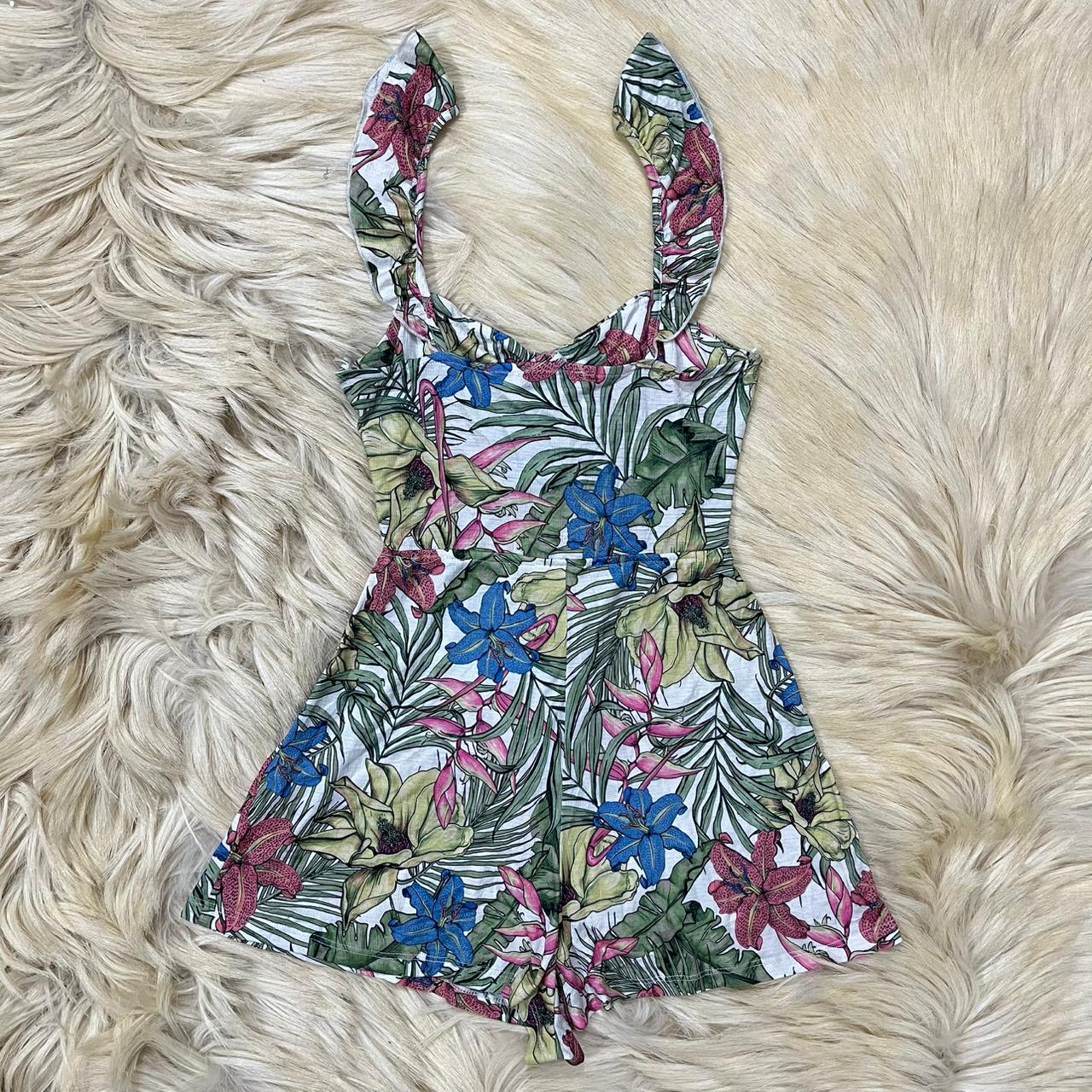 Floral Short Jump Suit