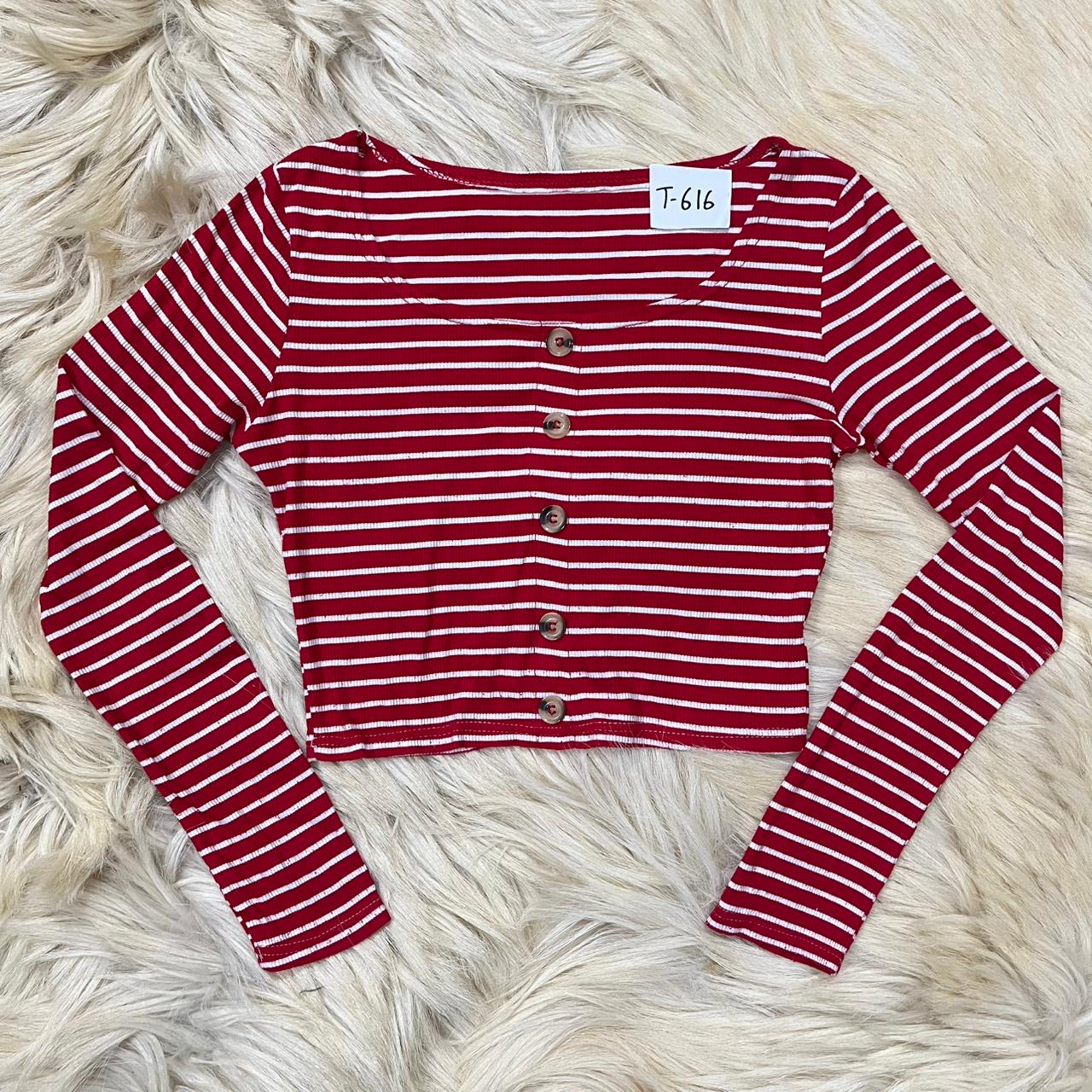 Stripes Button Down Top
