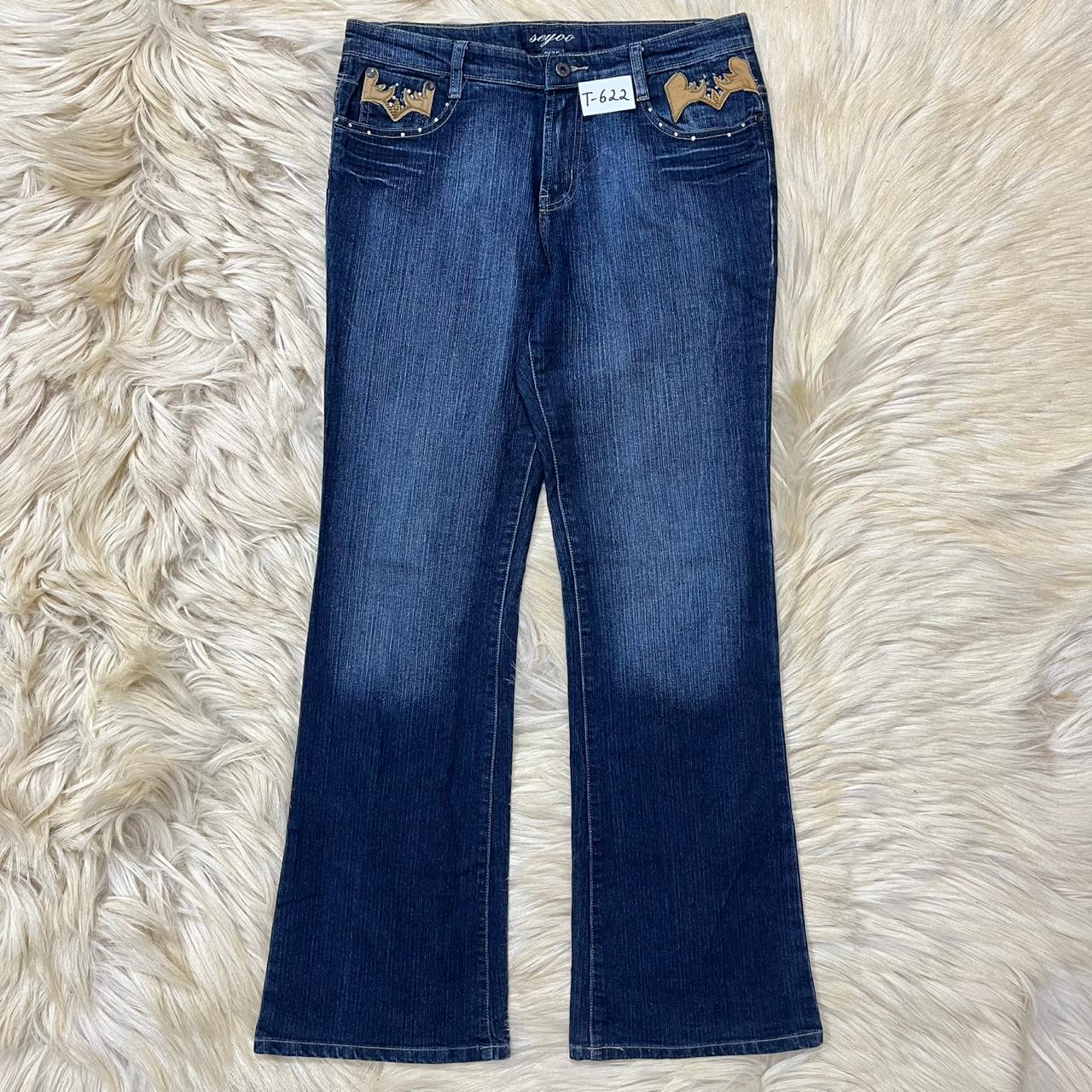 Embroidered Denim Jeans