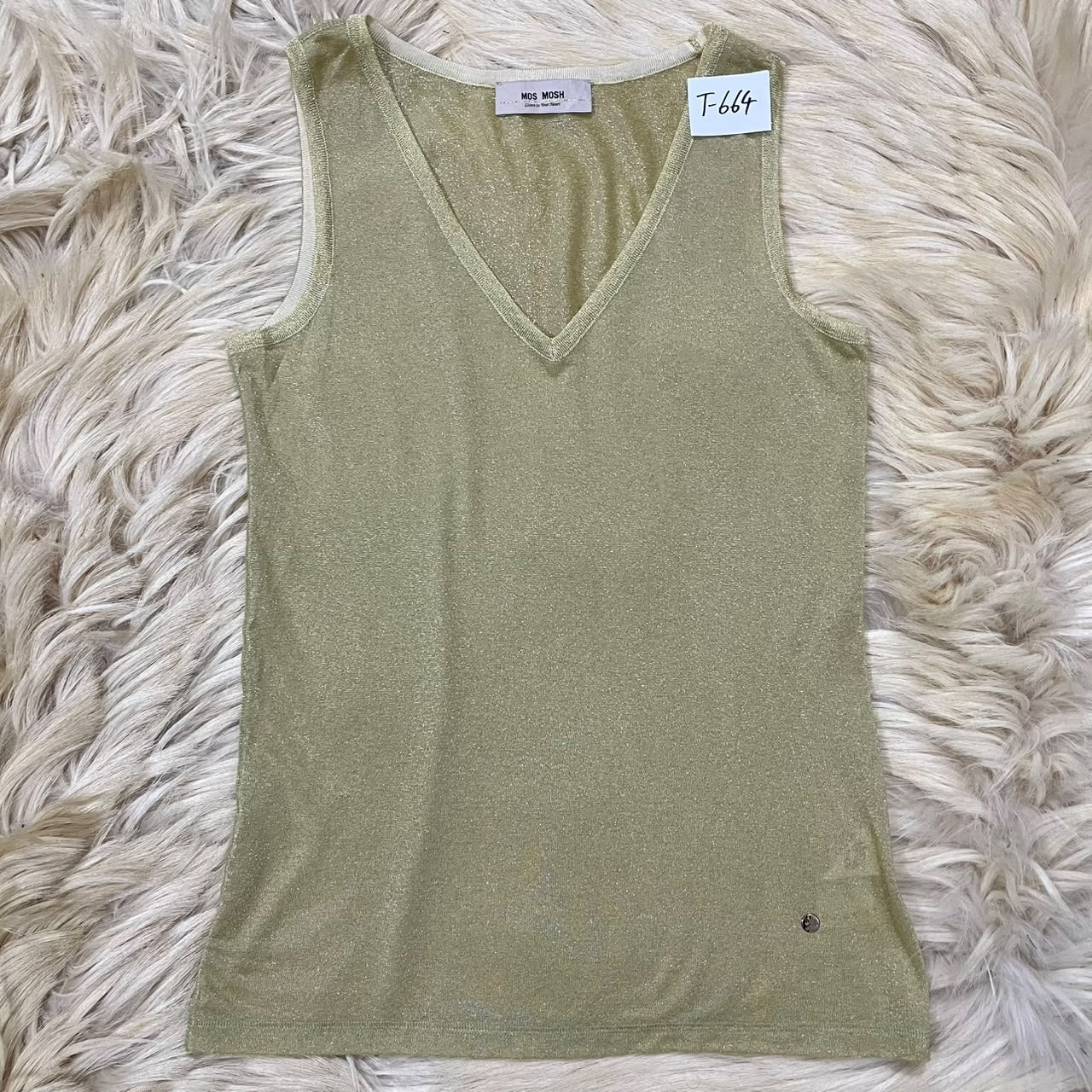 Shimmer gold top