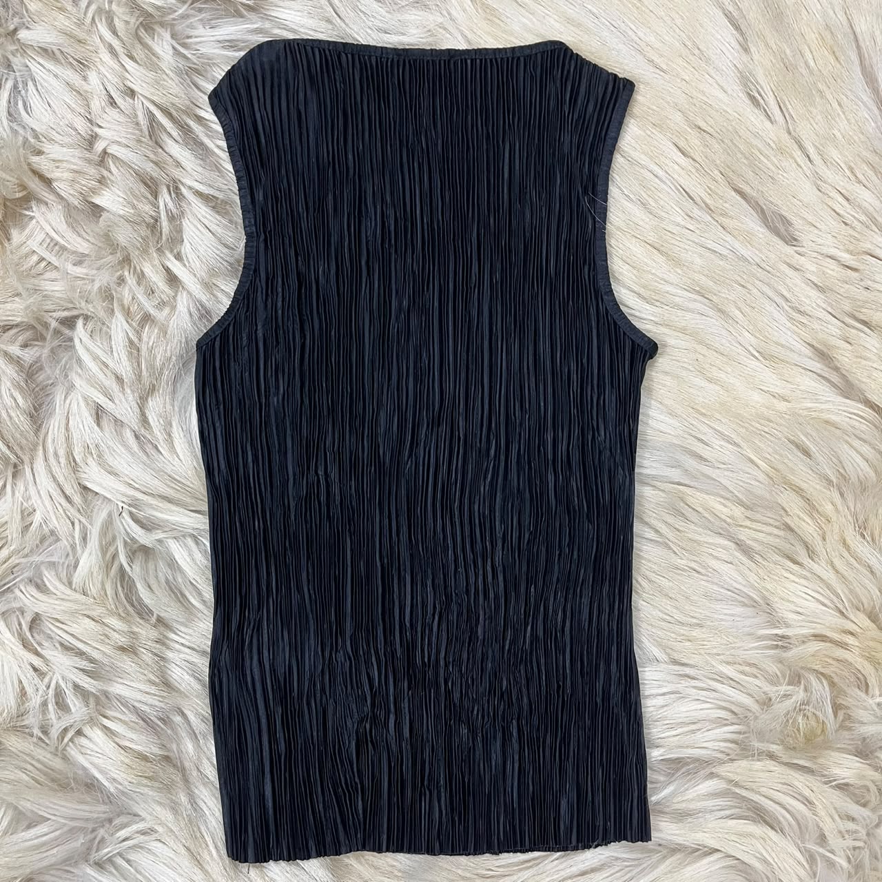 Crinkle tank top