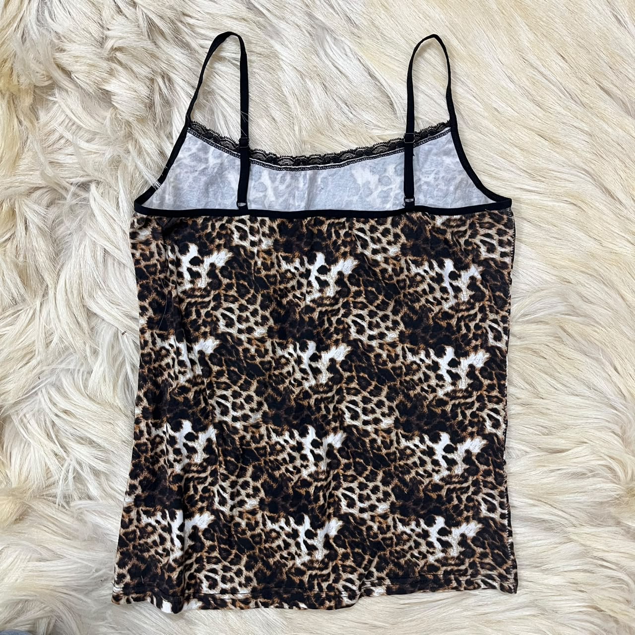 Leopard print camisole tank top