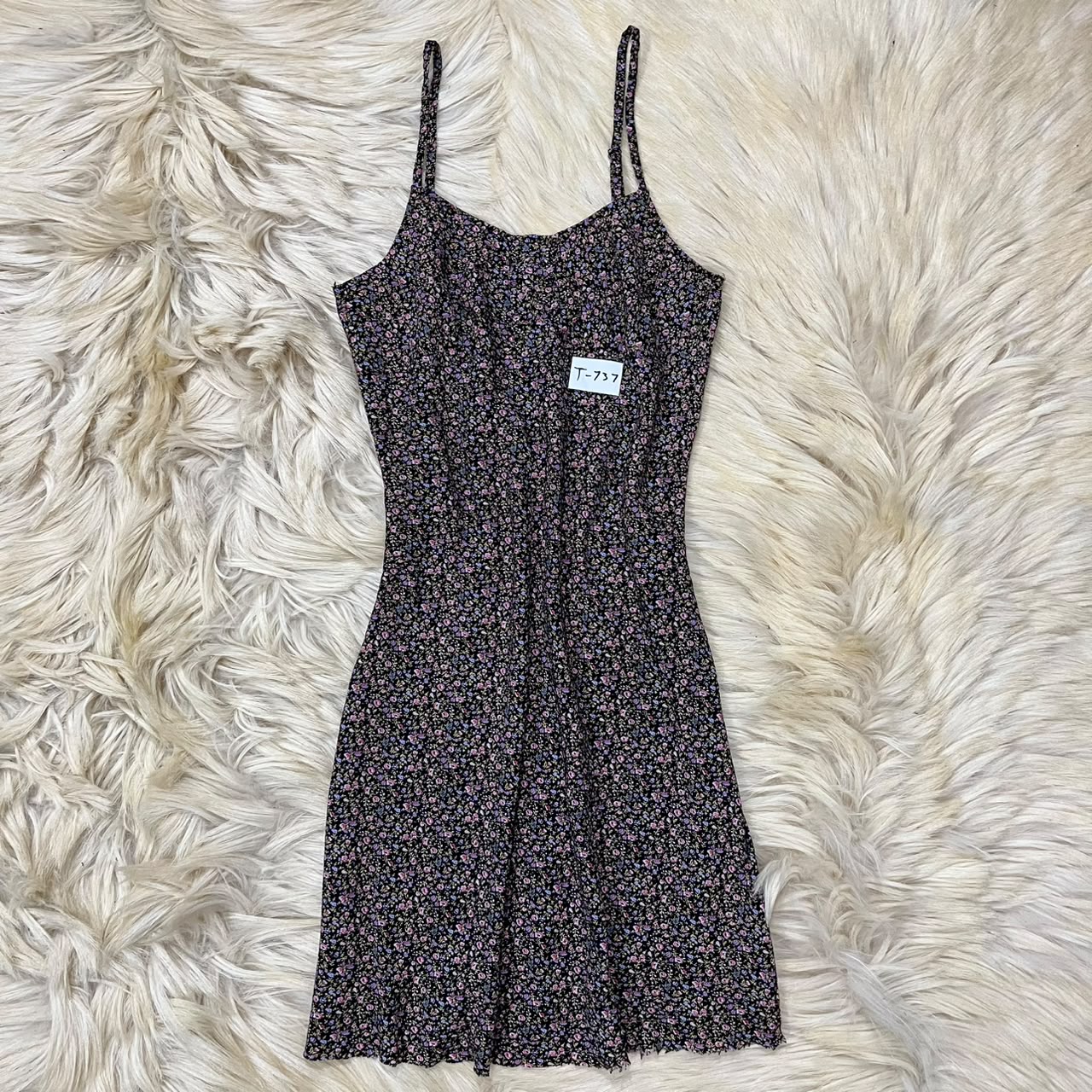 Spaghetti-strap mini dress