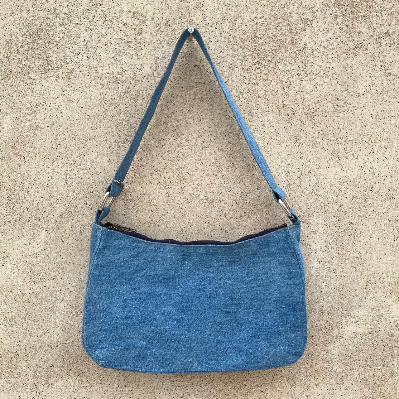 Light Wash Denim Shoulder Bag
