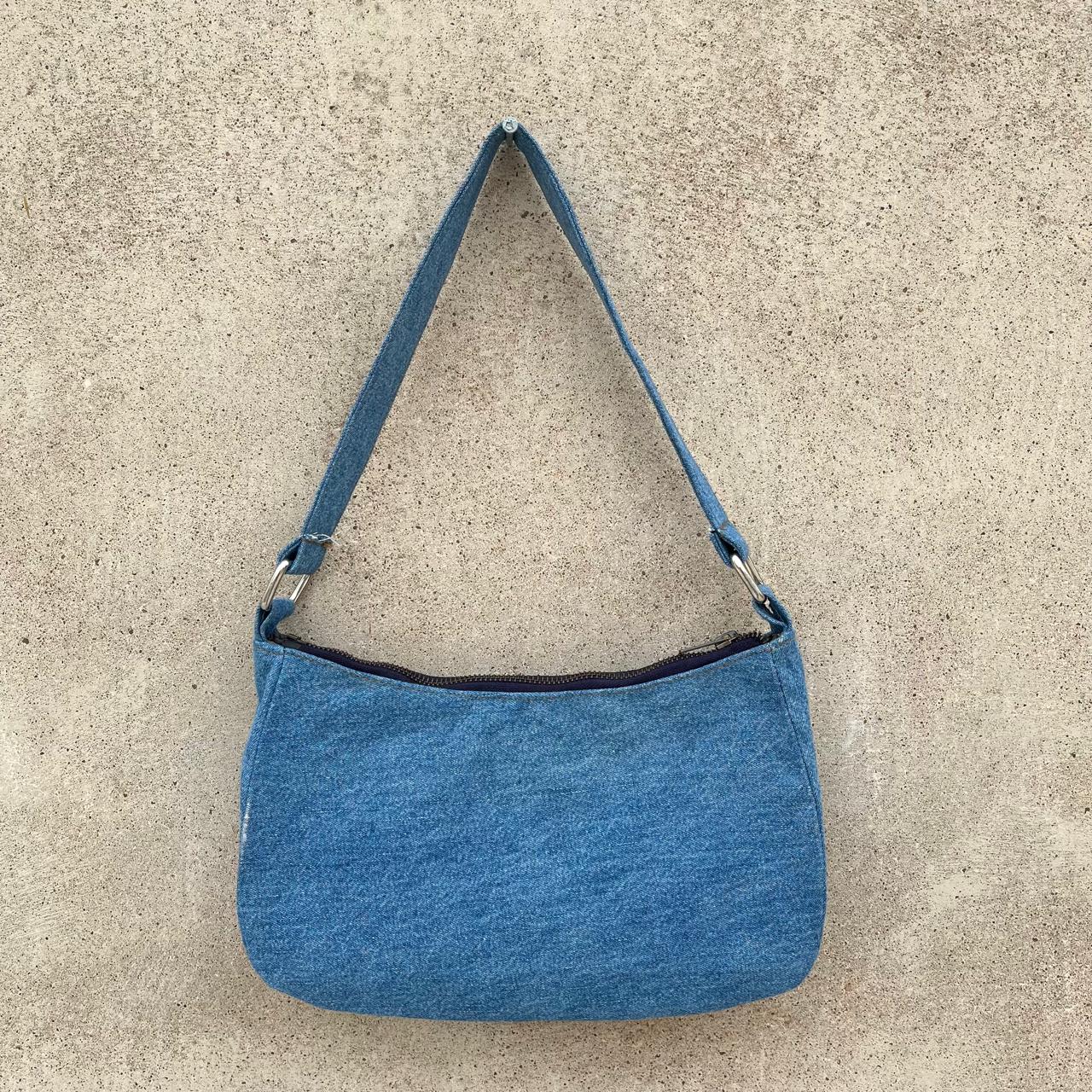 Light Wash Denim Shoulder Bag
