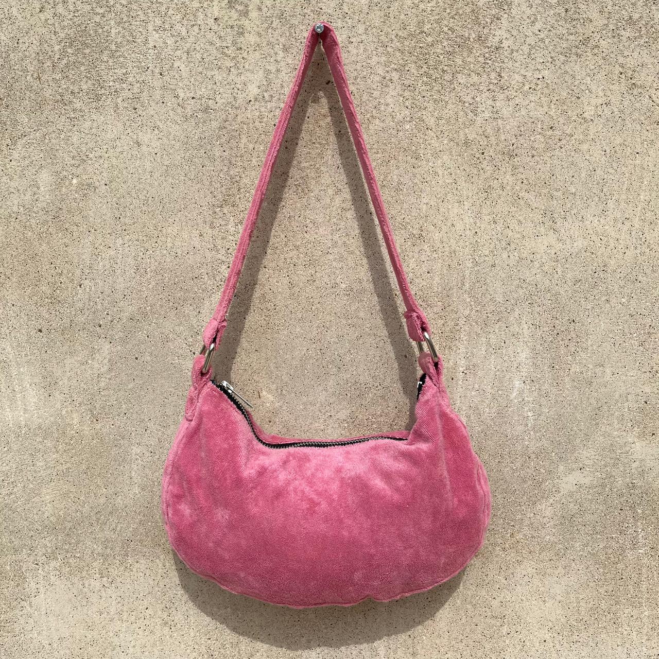 Pink Juicy Velour Shoulder Bag