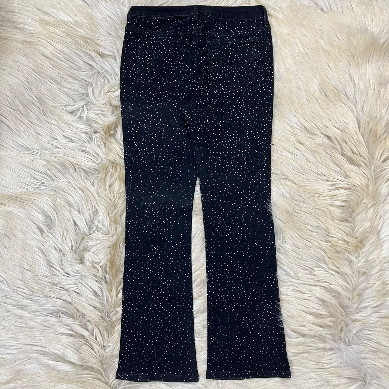 Rhinestone Embellishments Pants