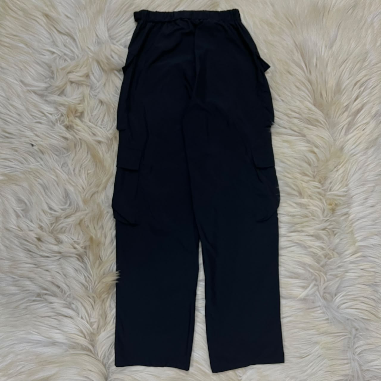 Cargo pants with a drawstring waist