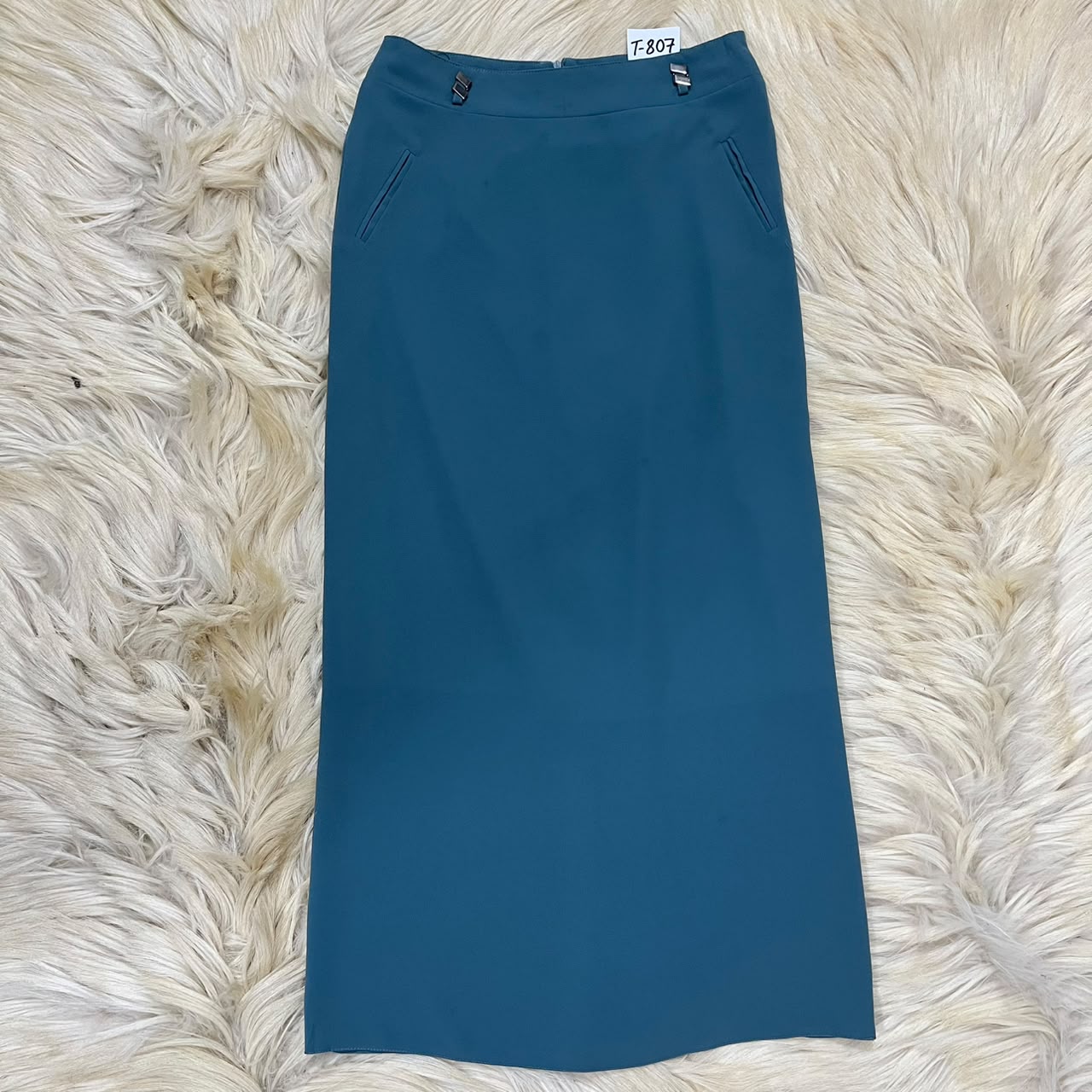 Teal blue skirt