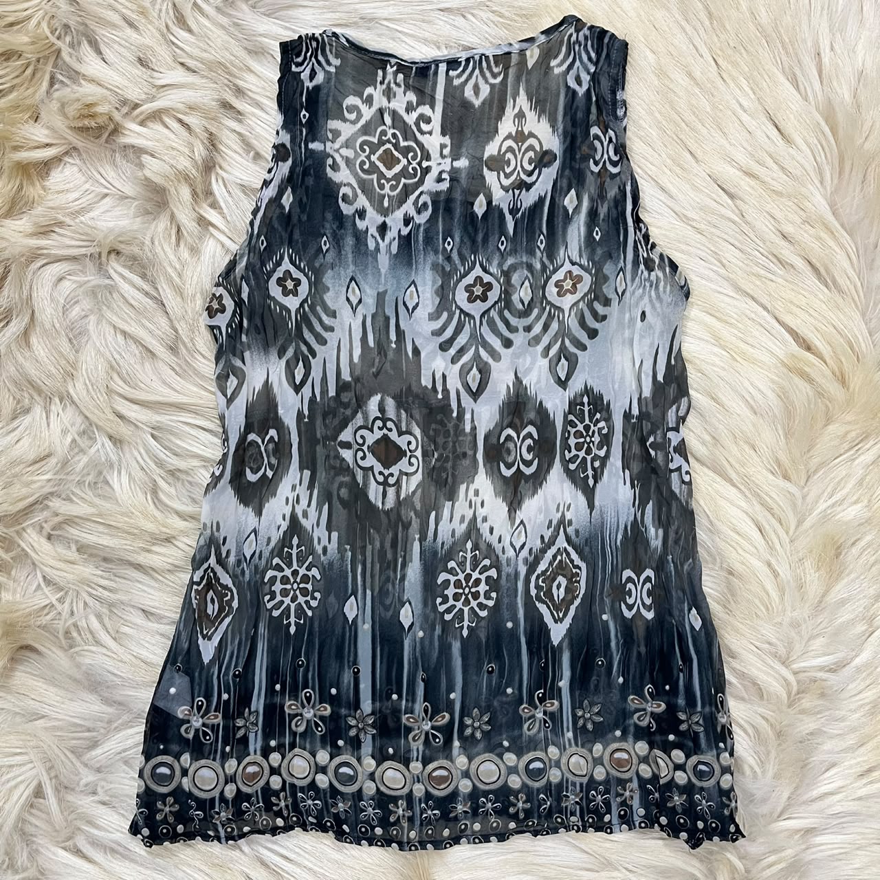 Black and White babydoll Top