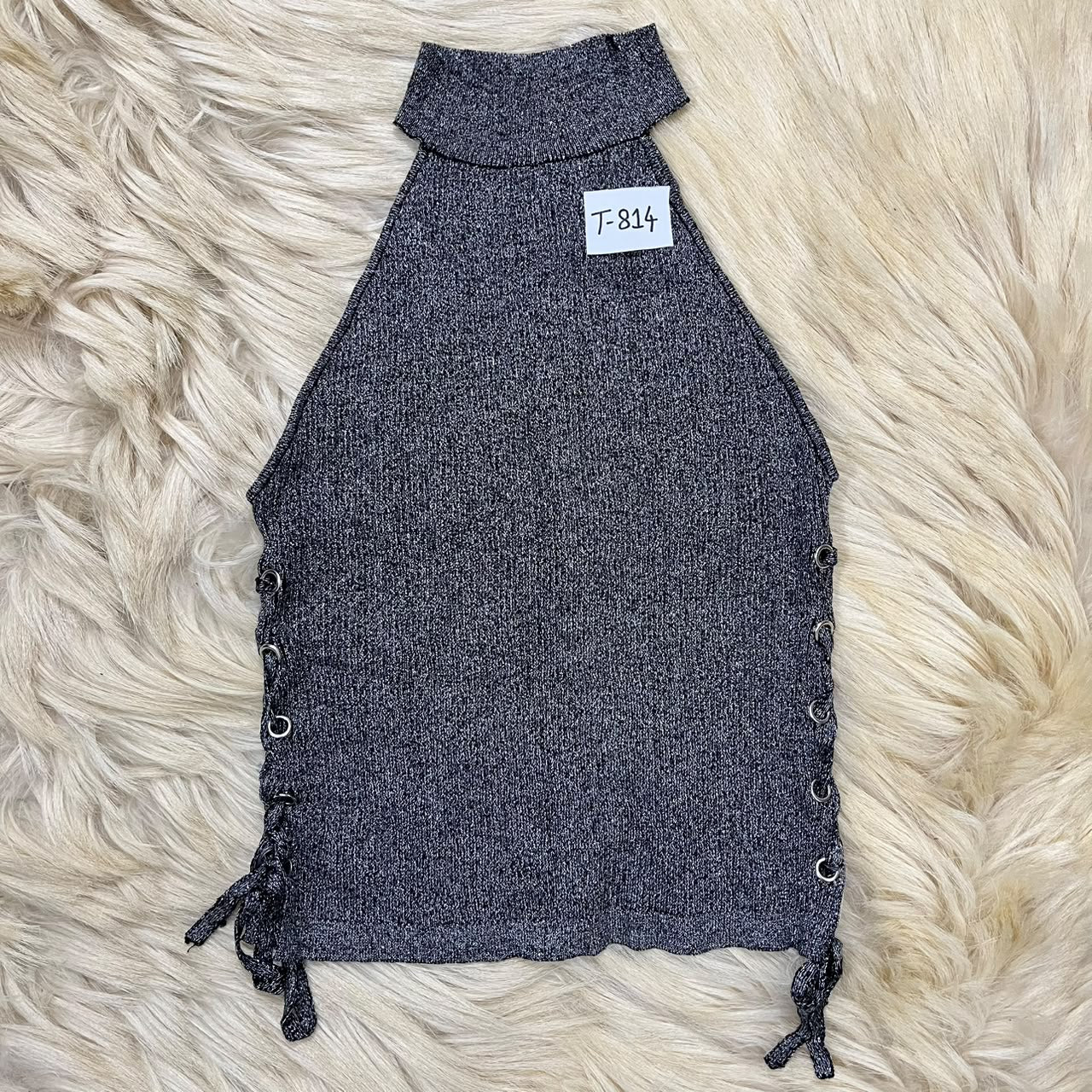 Grey Halter Top