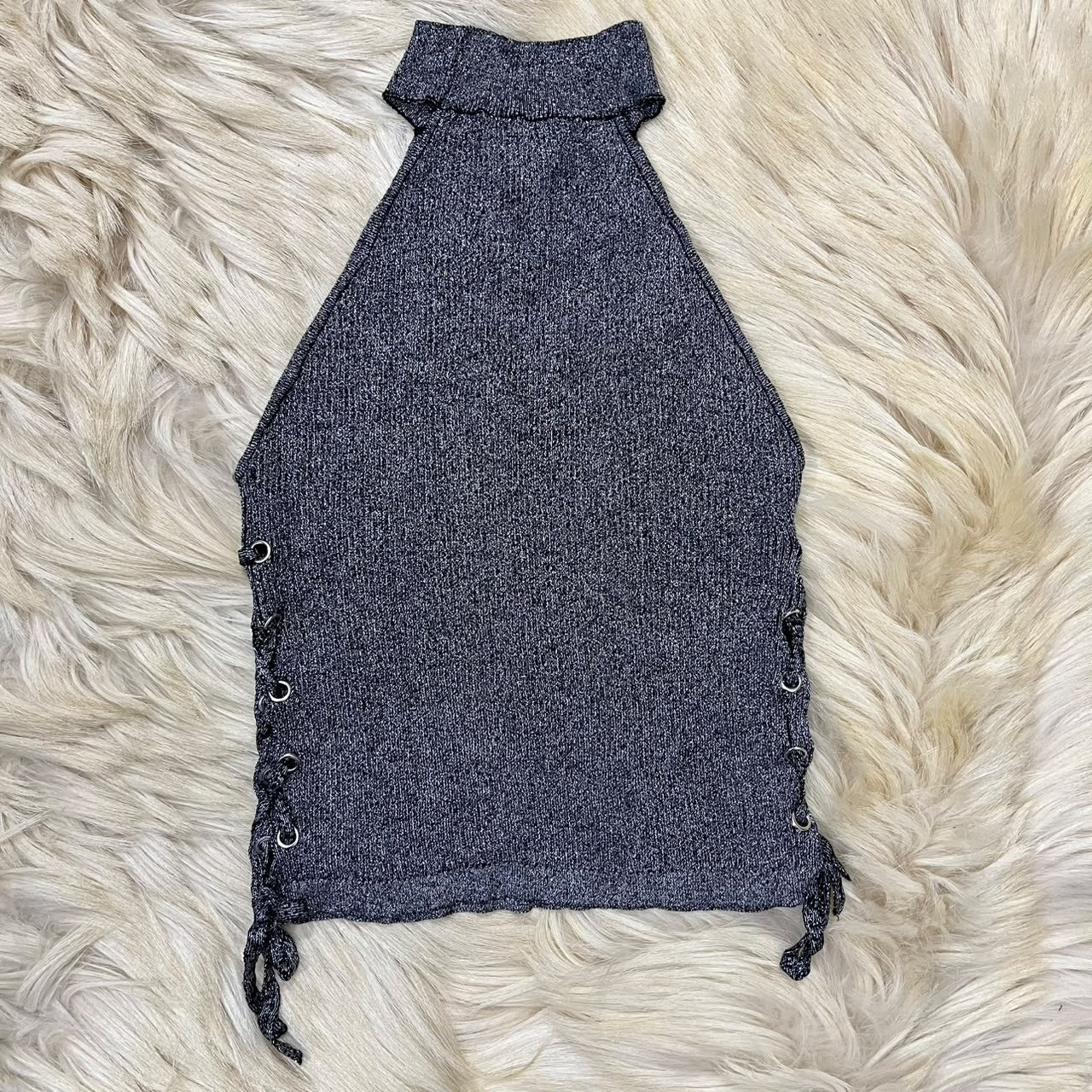 Grey Halter Top