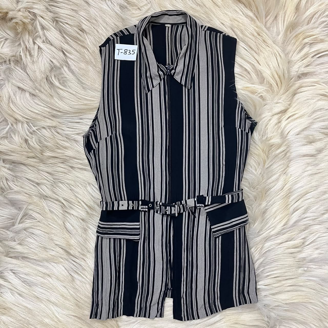 Stripes Sleeveless Top