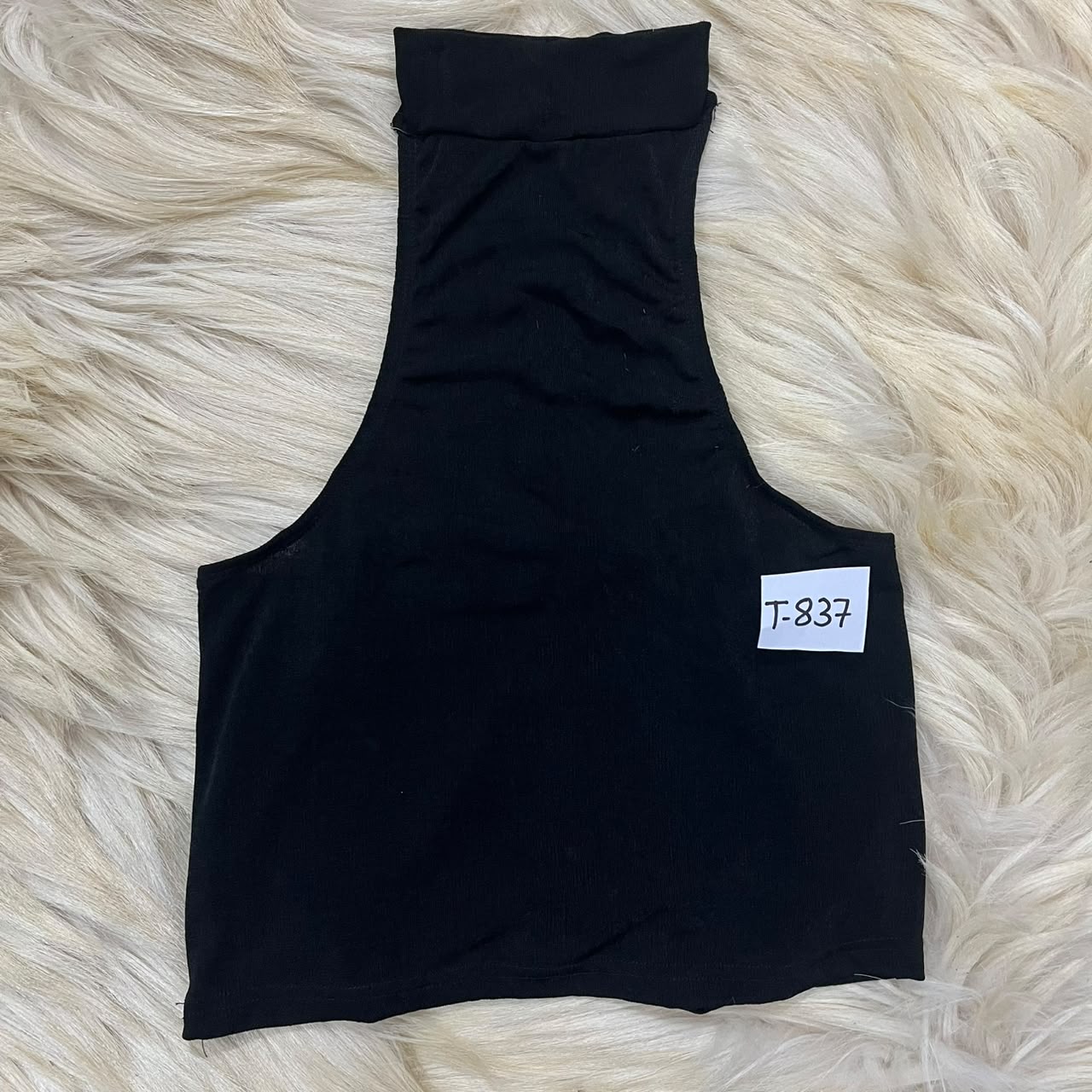 Black High Neck Tank