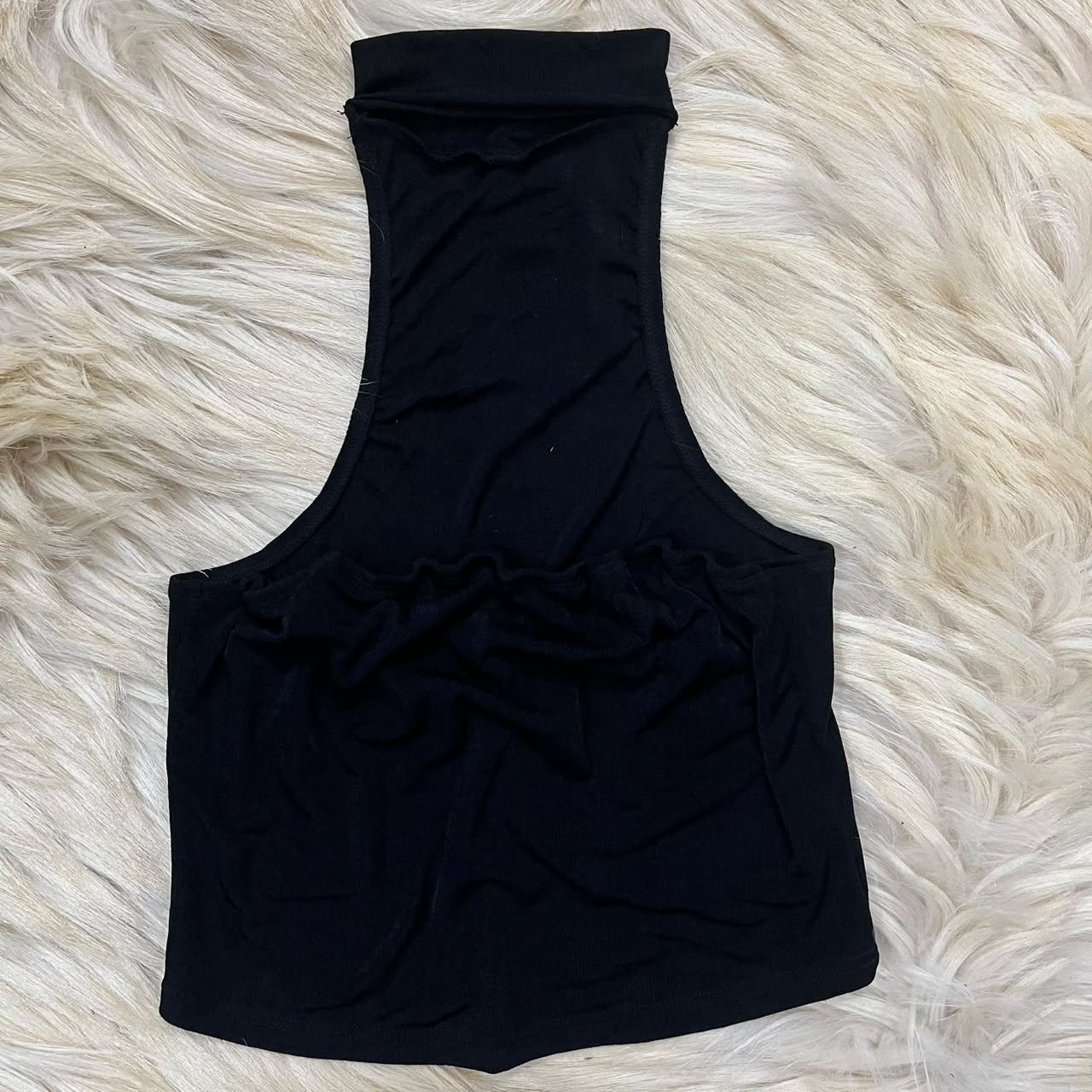 Black High Neck Tank