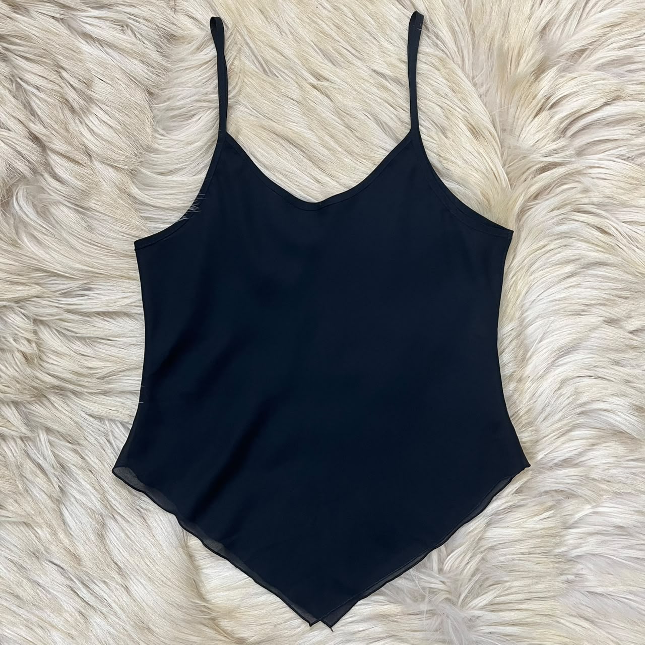 Black Scoop Neck Cami Top